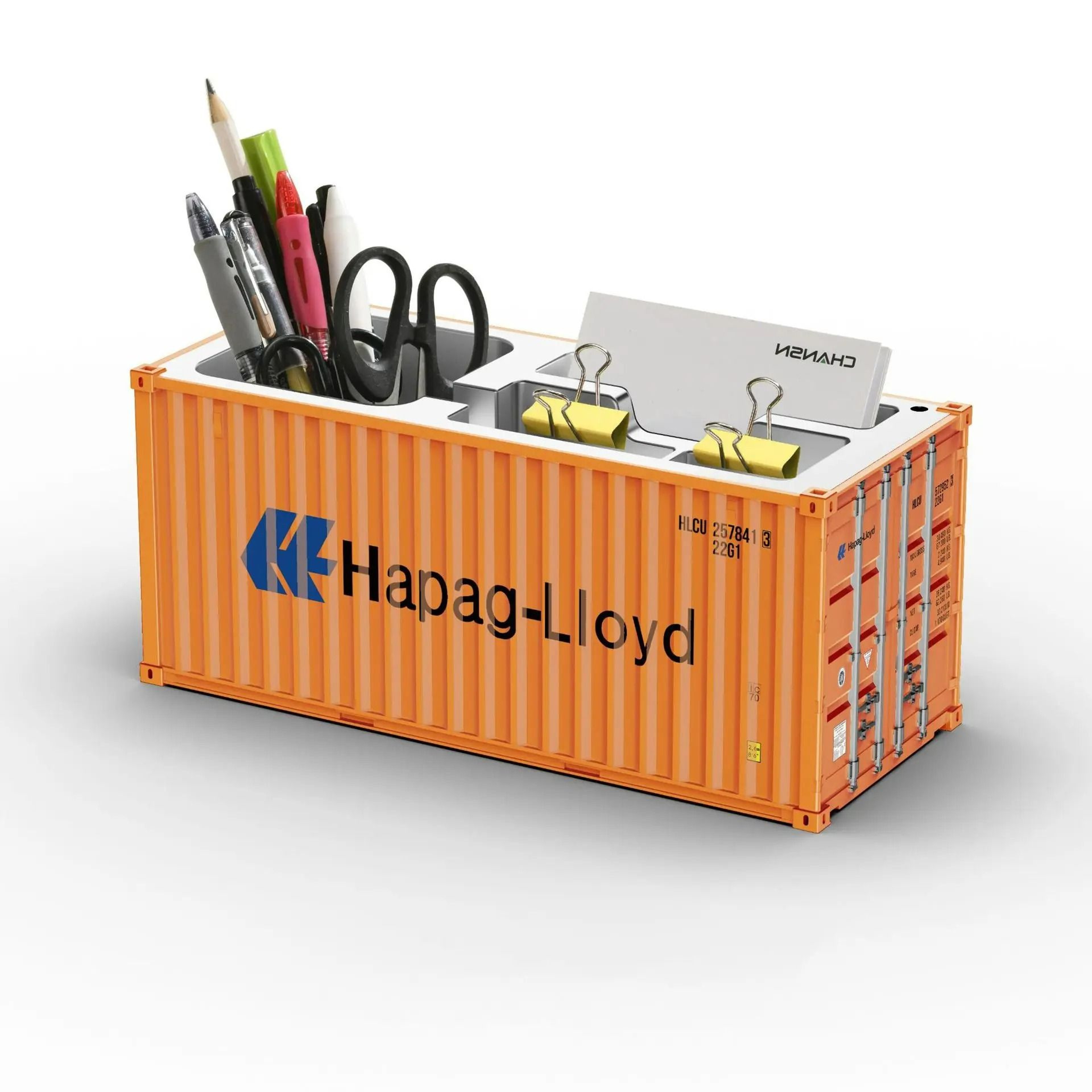 Simulated Ocean Freight Container Pen Holder  Desktop Storage Box 4