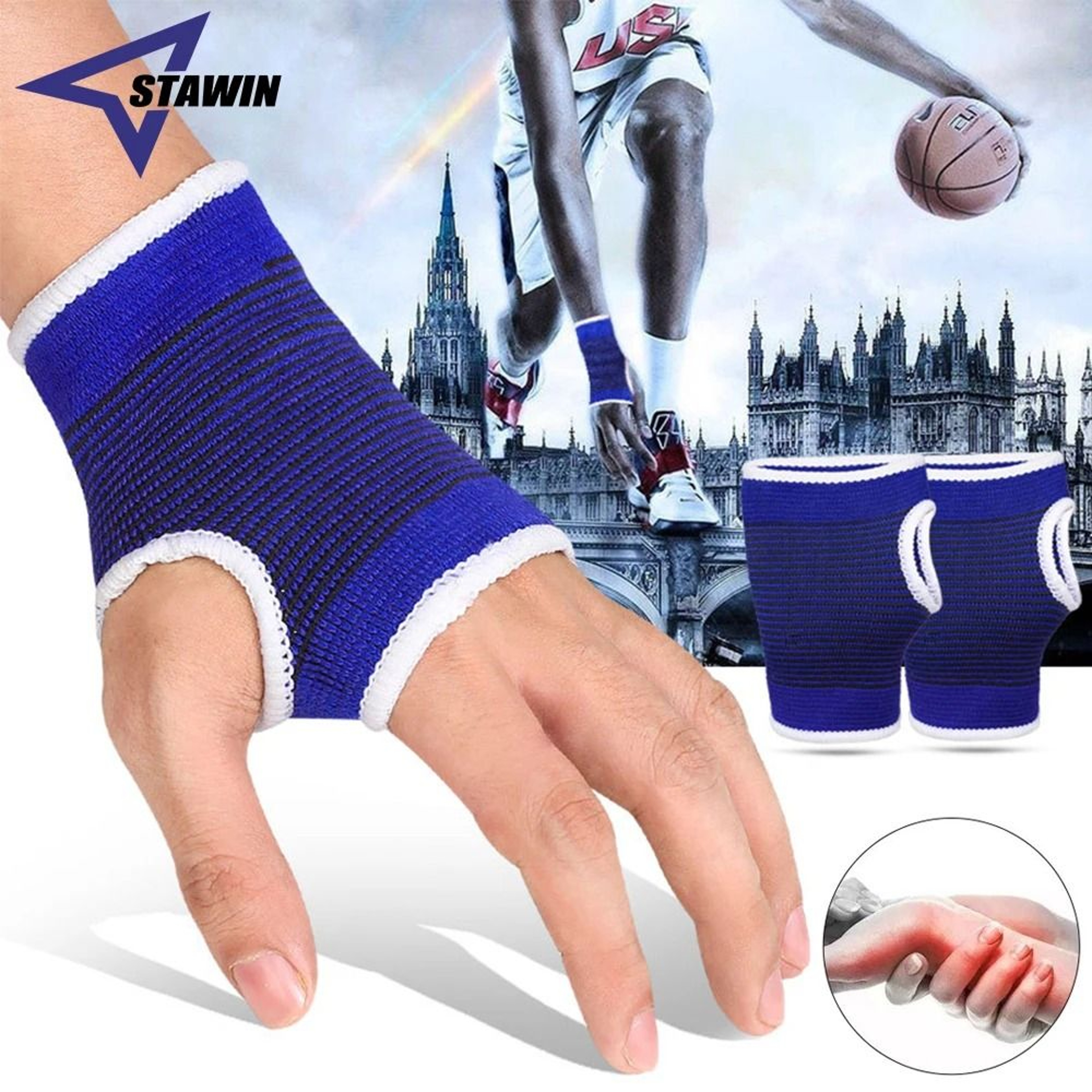 Elastic Wrist  Palm Compression Sleeves 2
