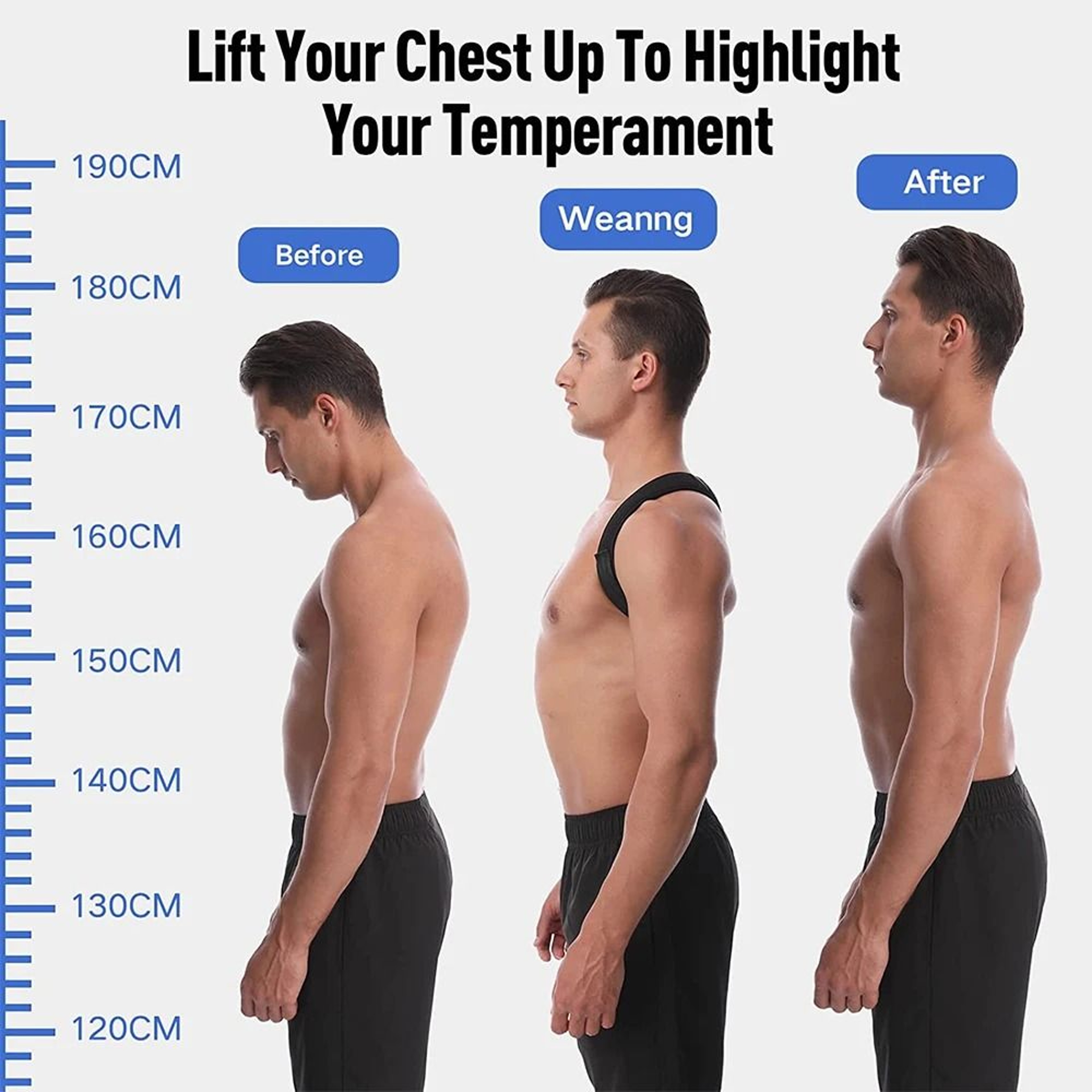 Adjustable Back Posture Corrector  Neck Shoulder Support 3