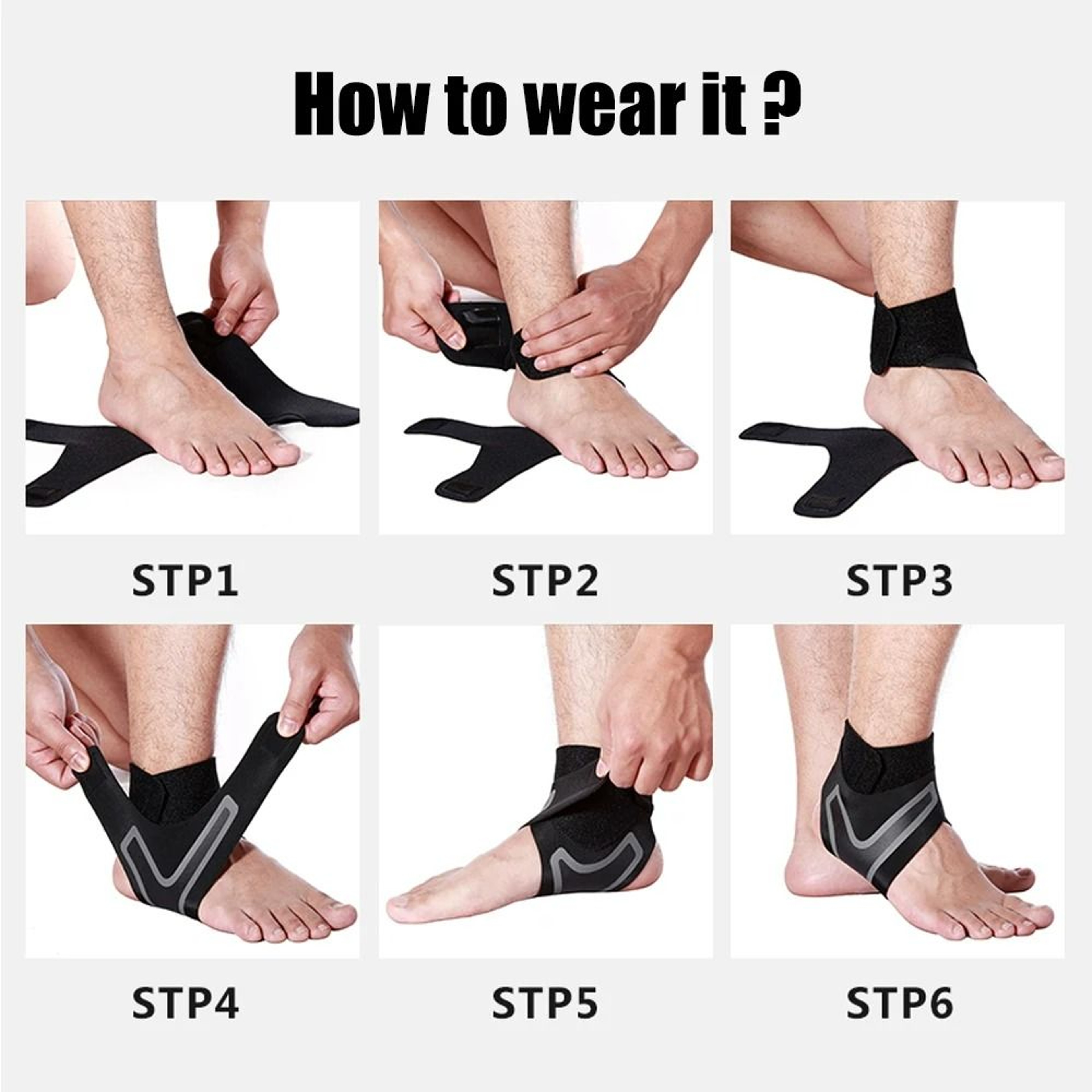 Sport Ankle Stabilizer Brace  Compression Strap 5