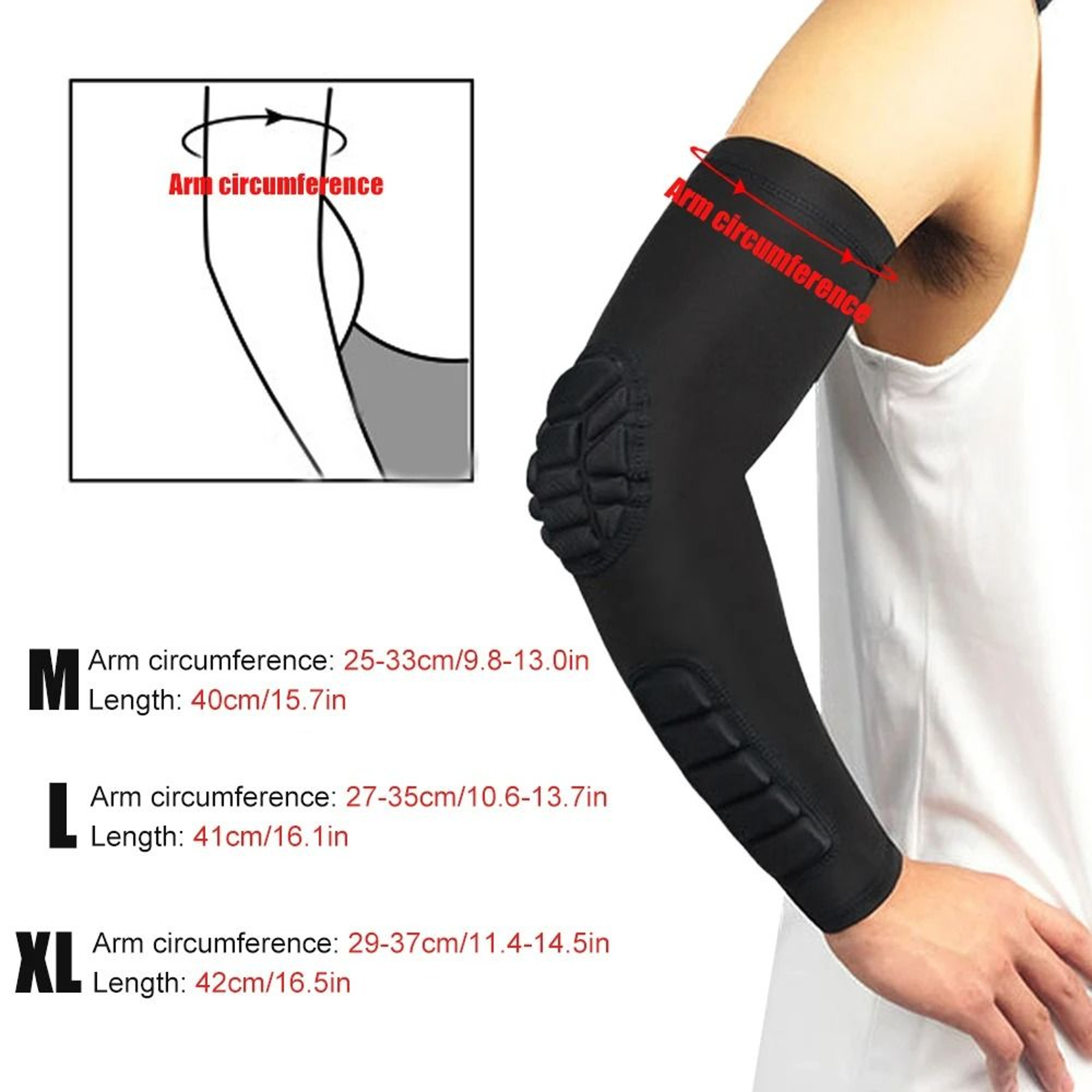 CollisionAvoidance Padded Arm  Shooter Sleeve 2