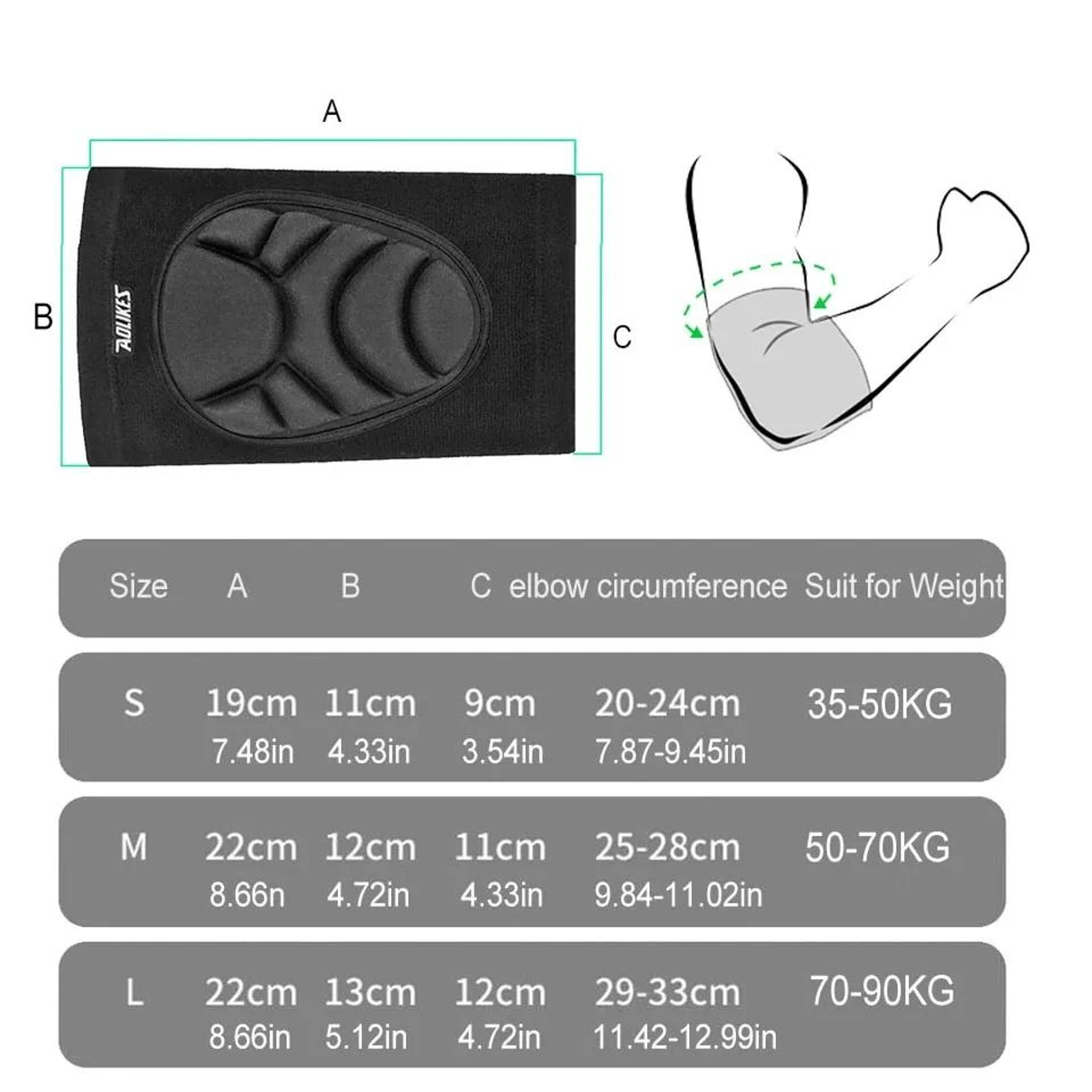 Thick Sponge Joint Protection Knee  Elbow Pads 4