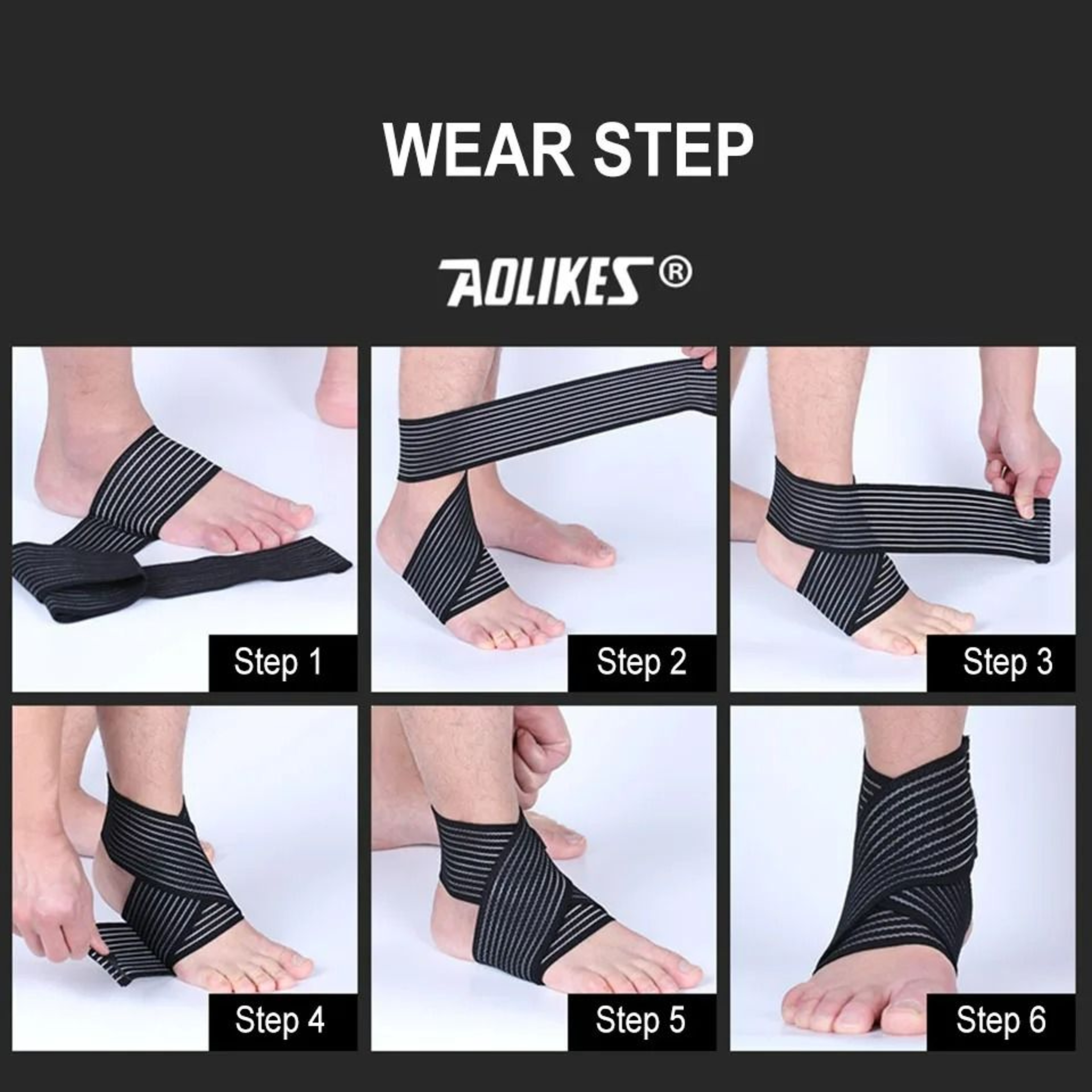 Professional Sports Elastic Ankle Support Wrap 5