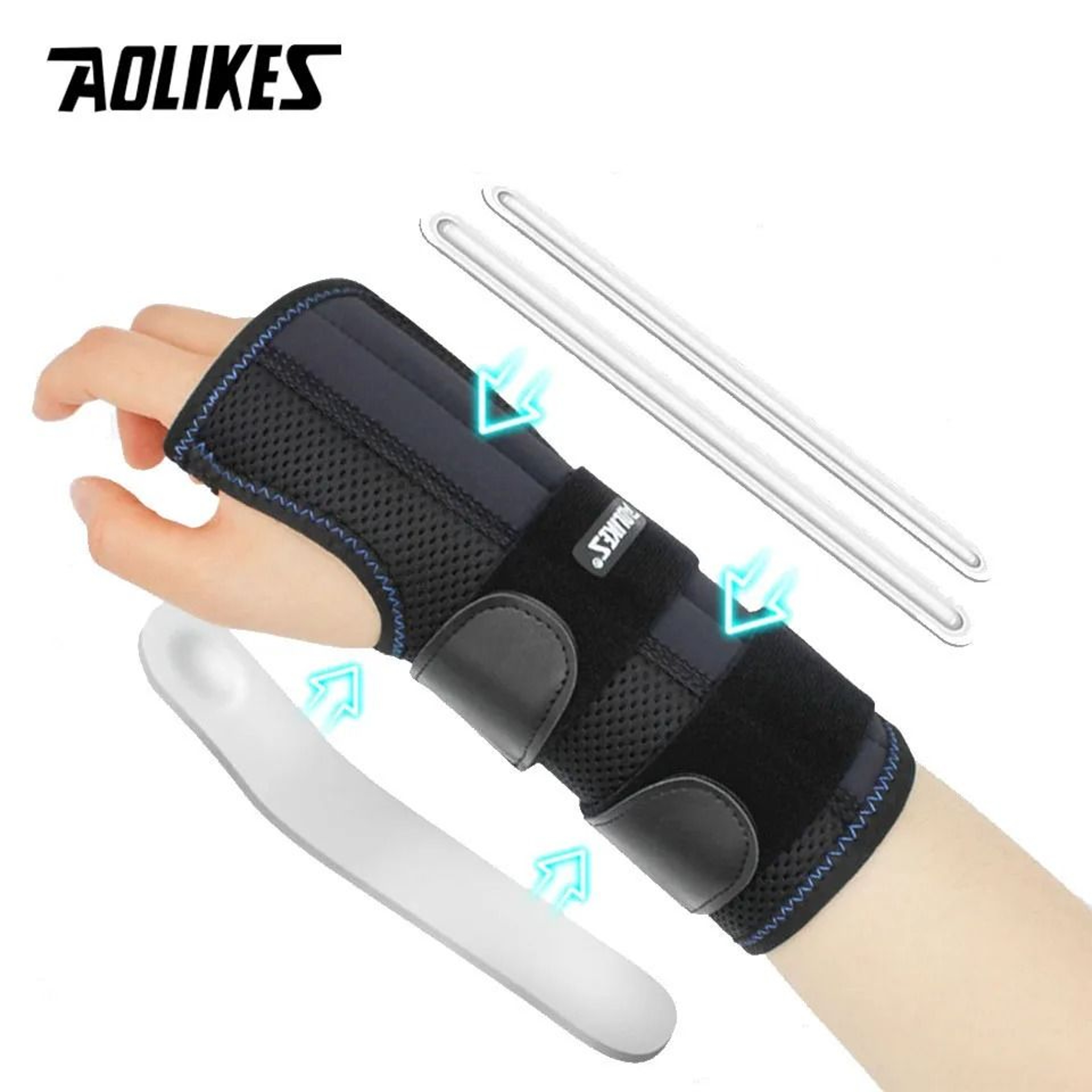 Premium Orthopedic Wrist Brace With Triple Stabilizing Stays 0