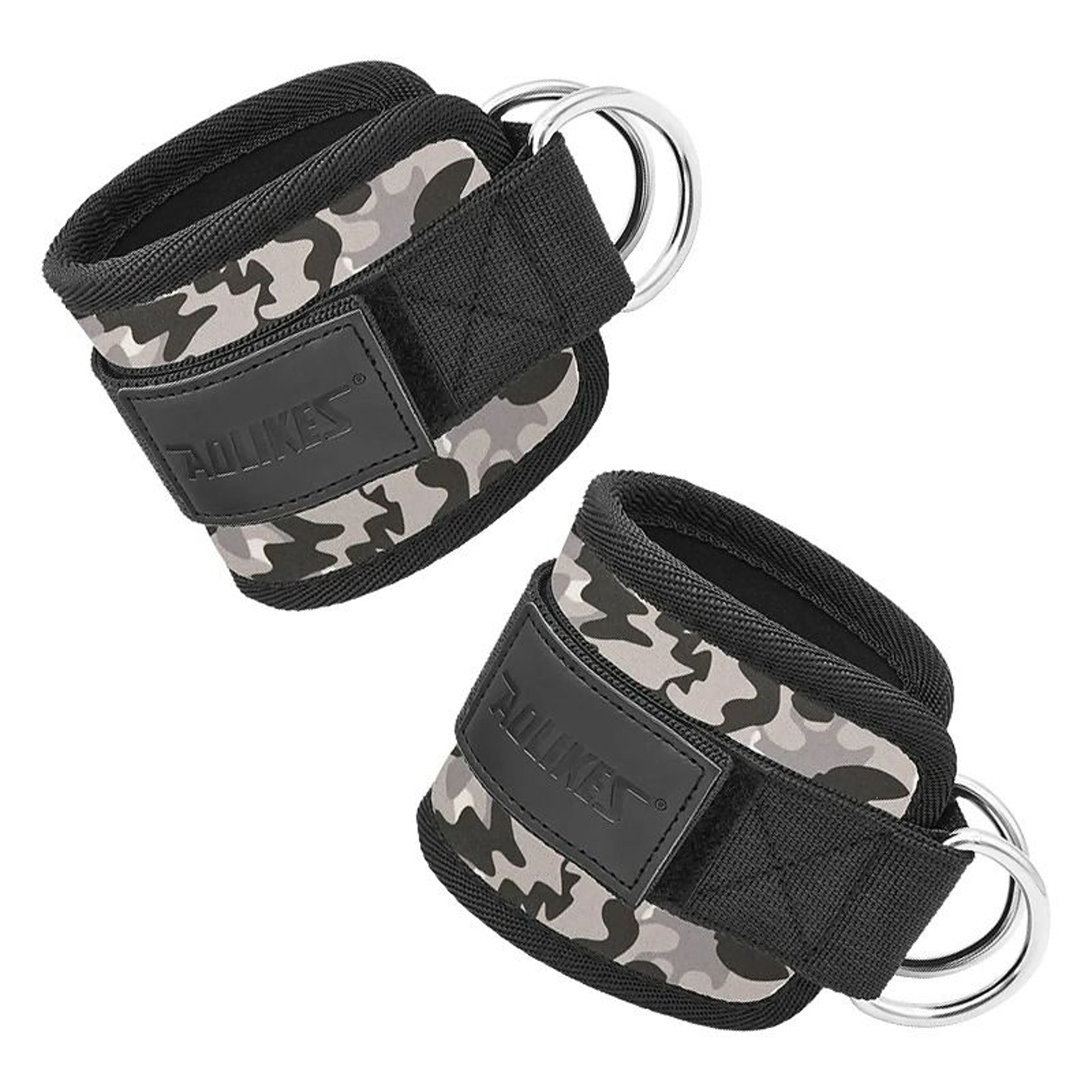 Premium Double DRing Gym Ankle Cuffs For Cable Workouts 1 Pair 10