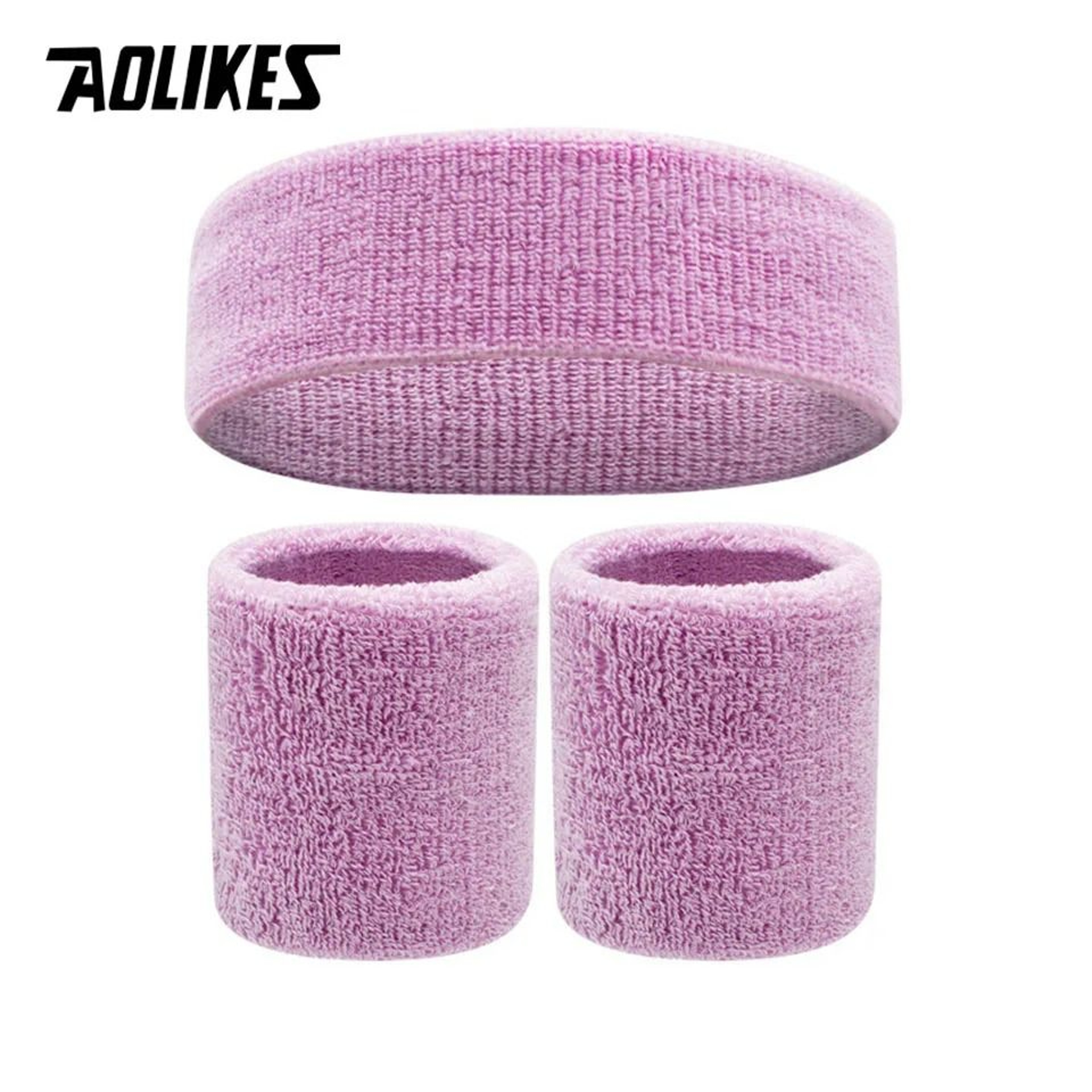 Premium MoistureWicking Headband And Wristband Athletic Set 10