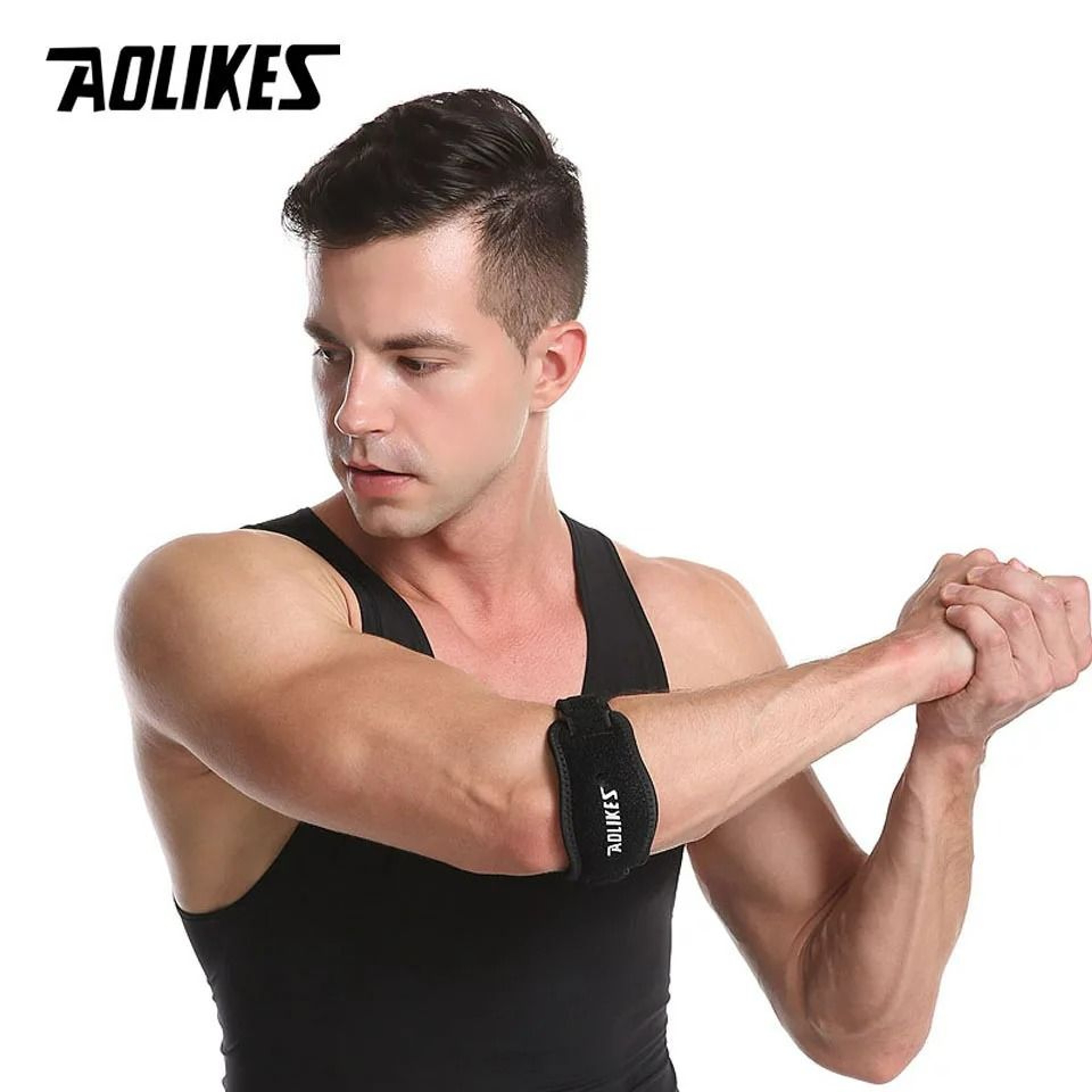 Tennis And Golfers Elbow Support Strap With Compression Pad 6