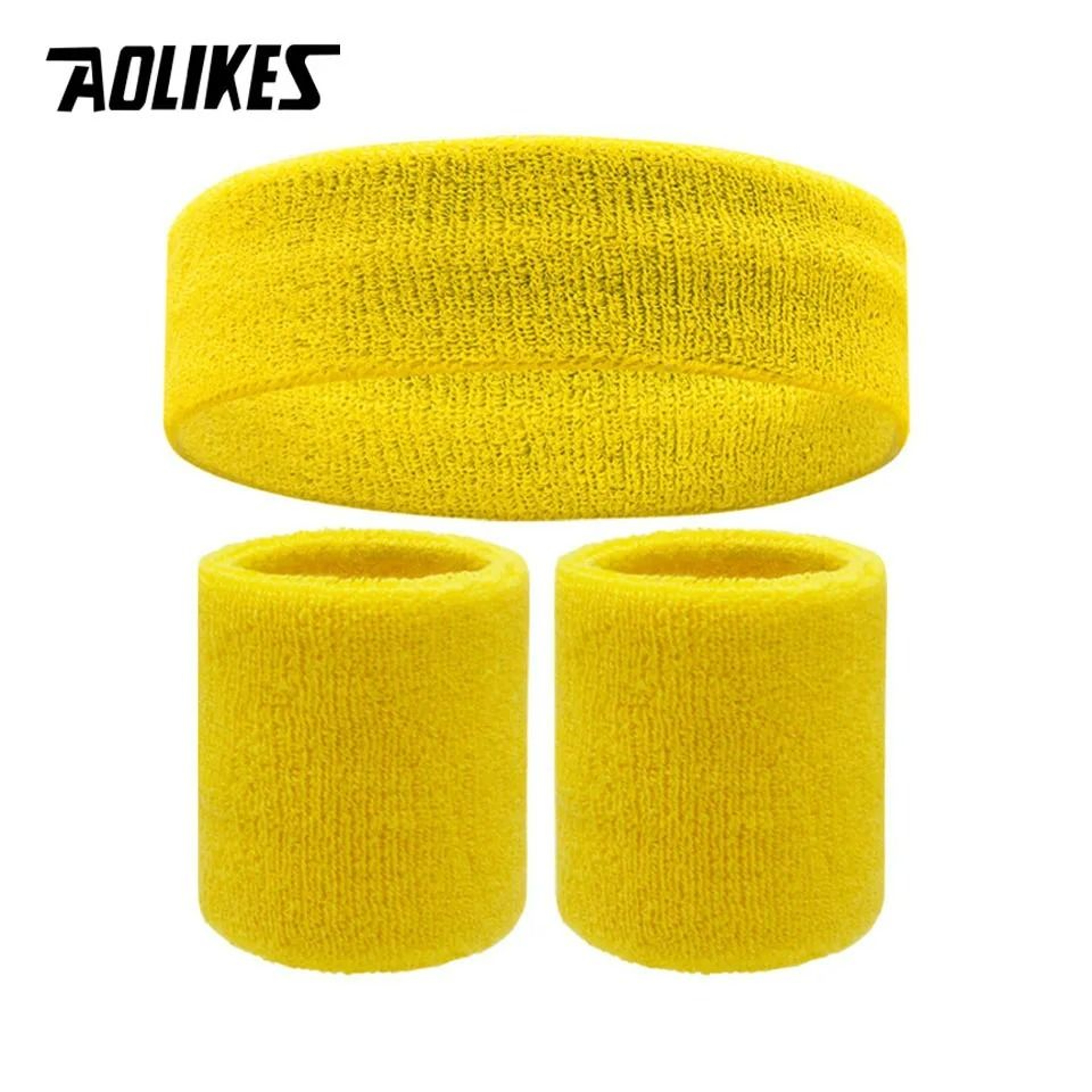 Premium Terry Cloth Sports Headband And Wristband Set 8