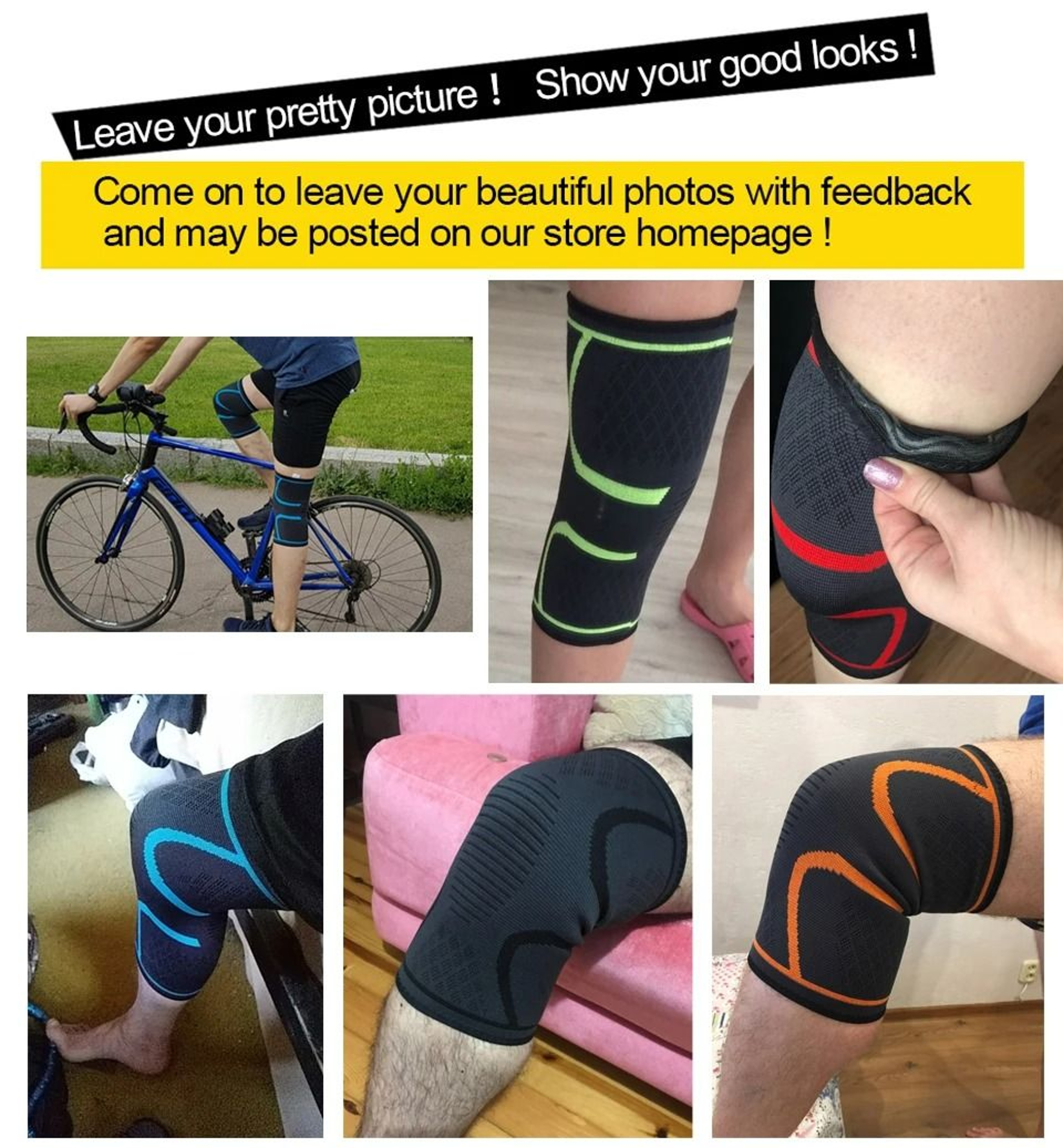 Running AntiSkid Knee Compression Sleeves 6