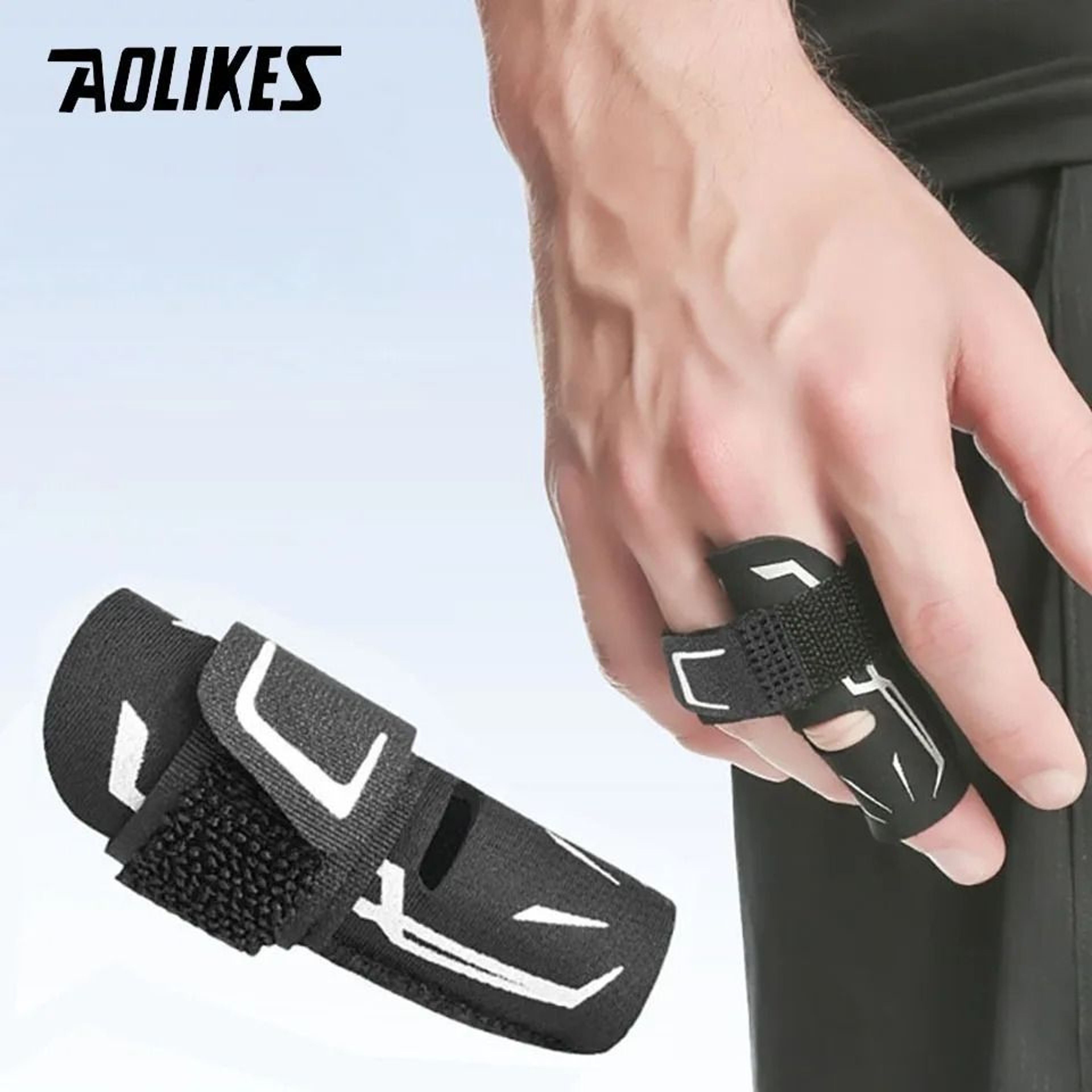 Adjustable Sports Finger Splint  Compression Sleeve 0