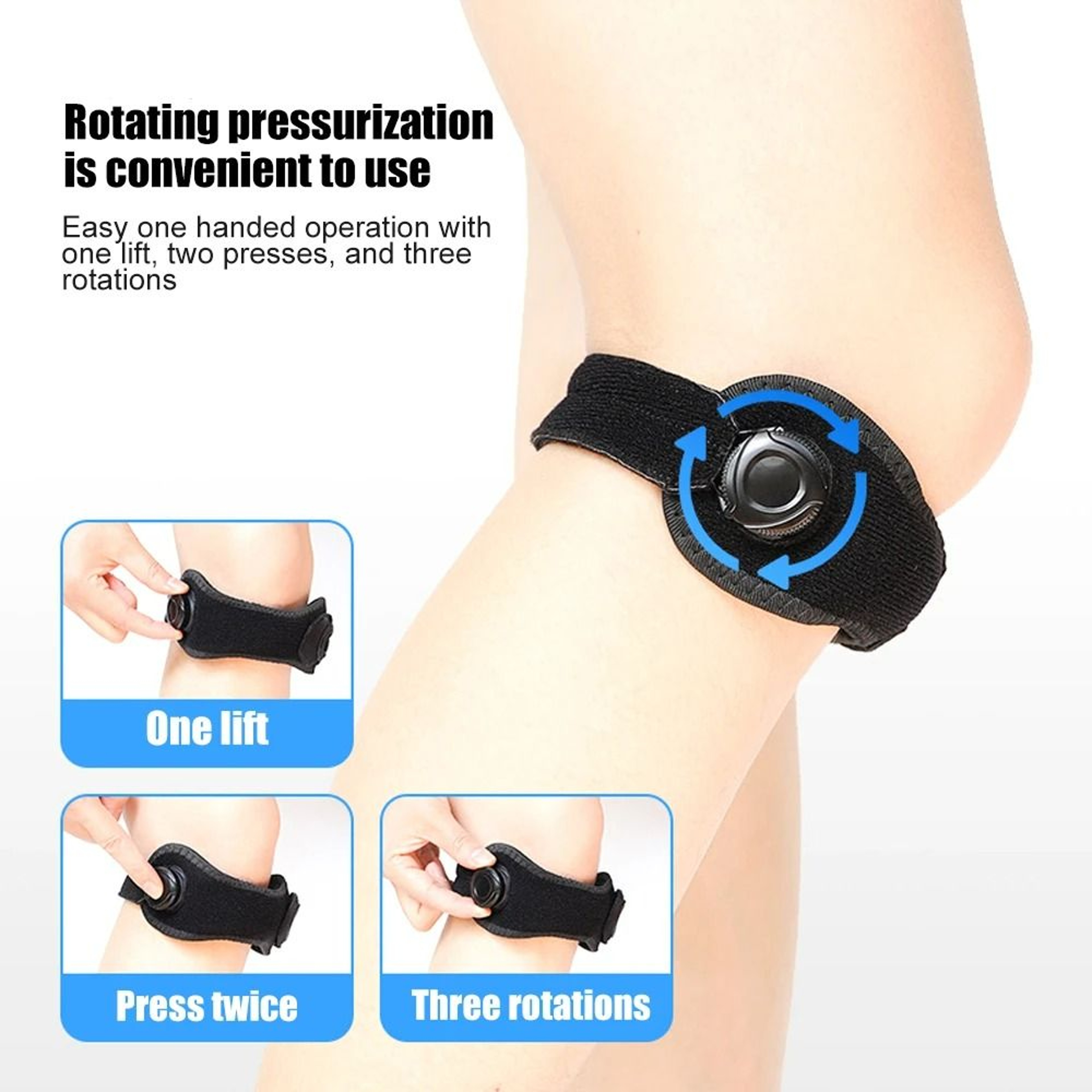 Adjustable Dial Knob Patella Knee Strap 3