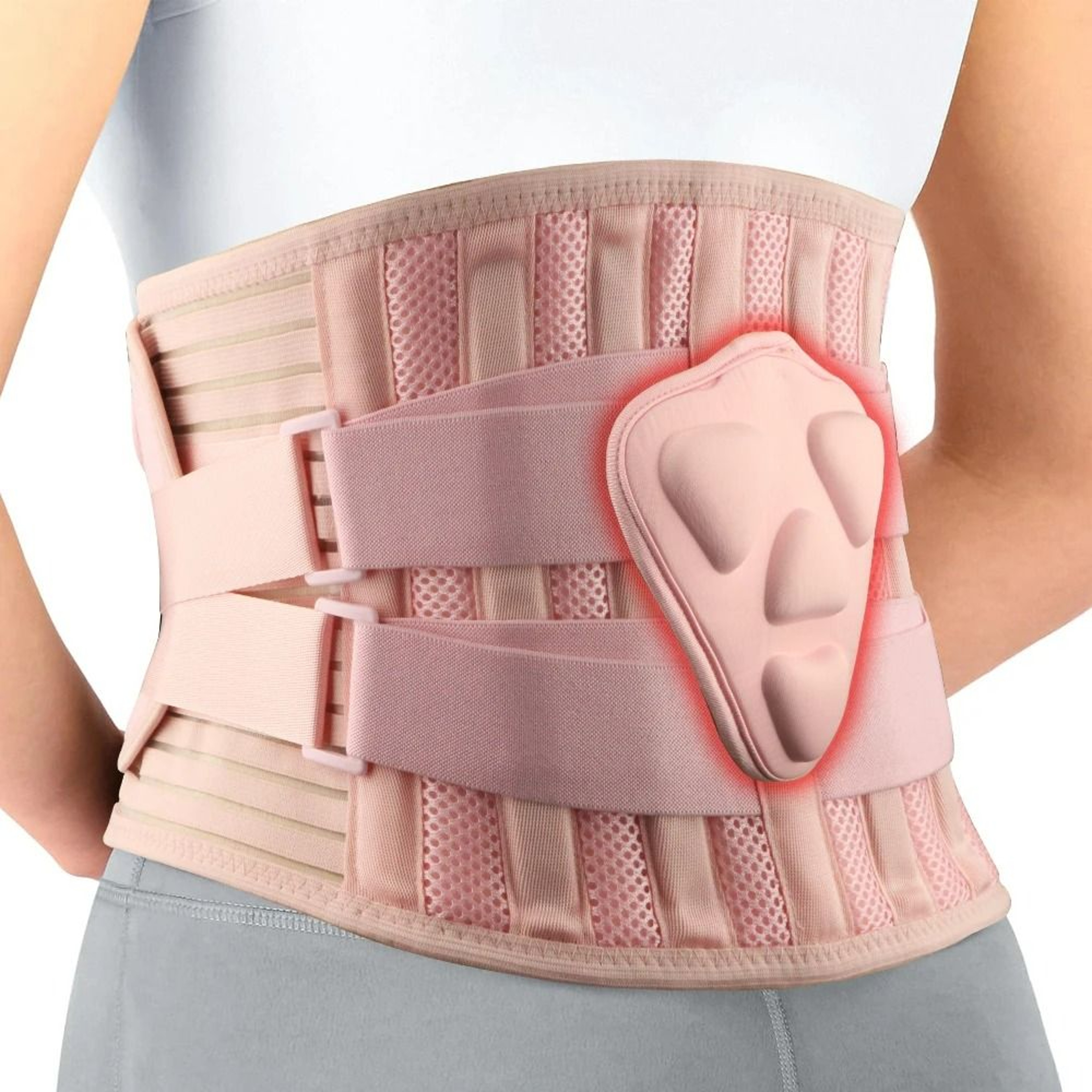 Ergonomic Lower Back Brace With Breathable Mesh  Lumbar Pad 7