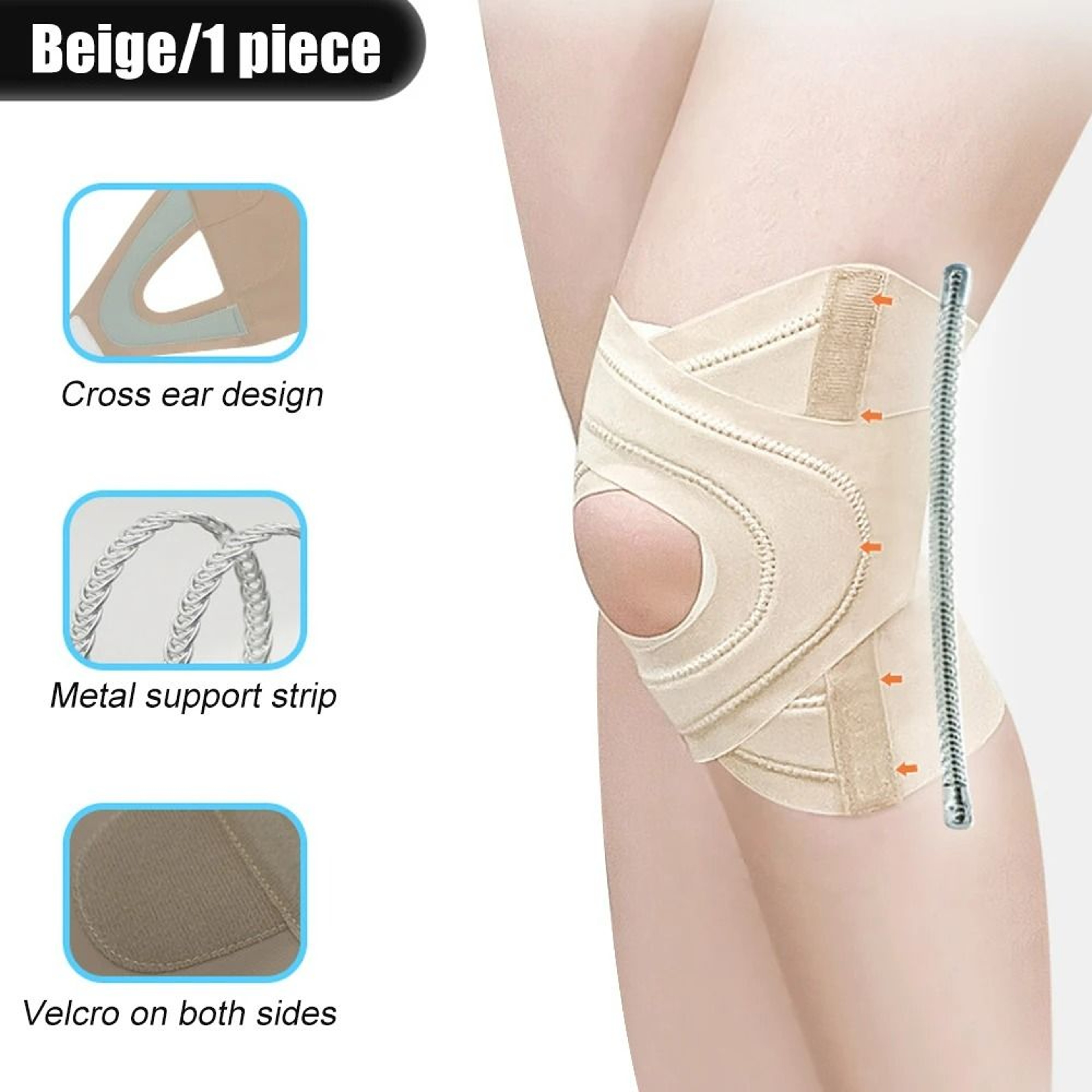 Knee Brace With Dual Side Stabilizers 8
