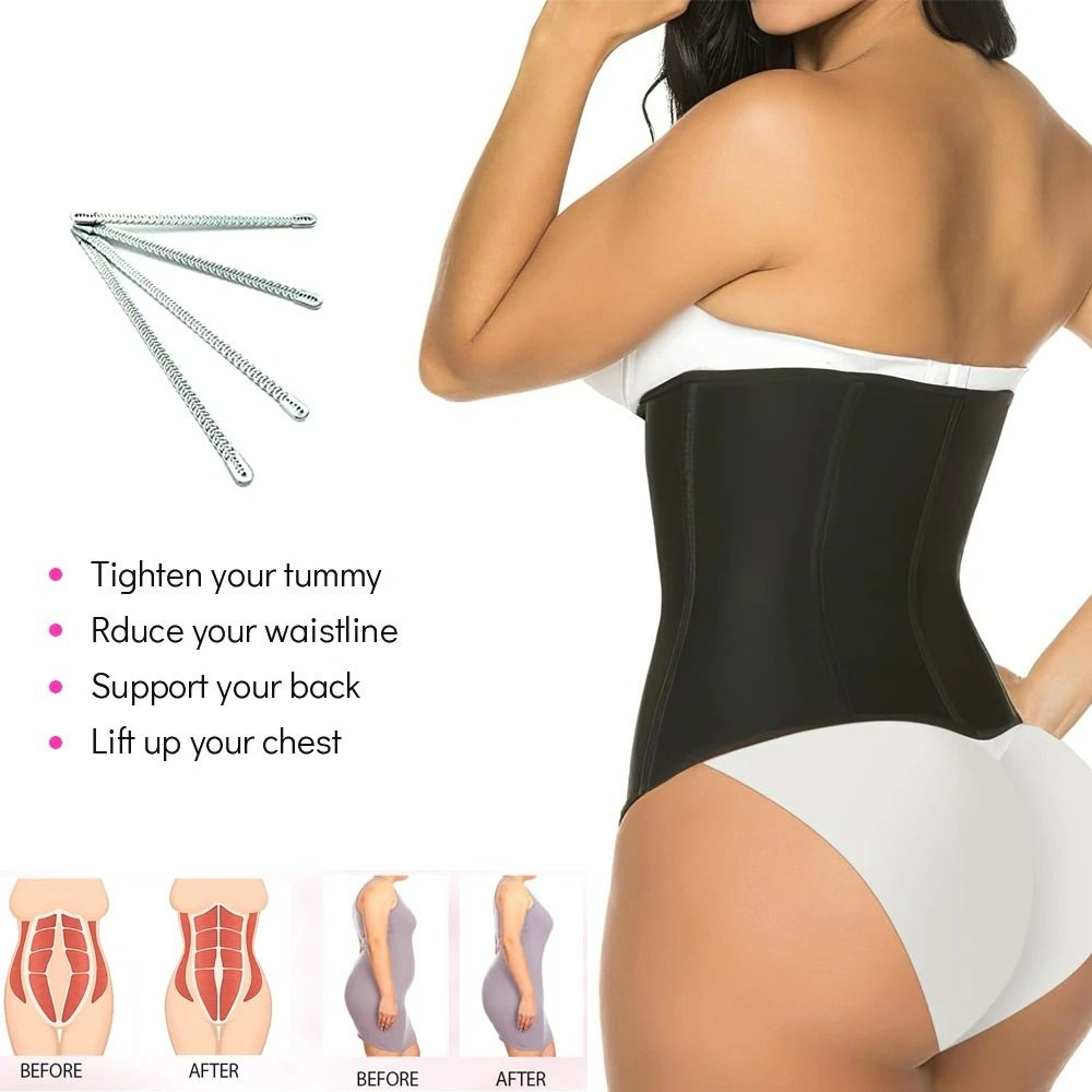 Underbust Waist Trainer Sport Corset 3