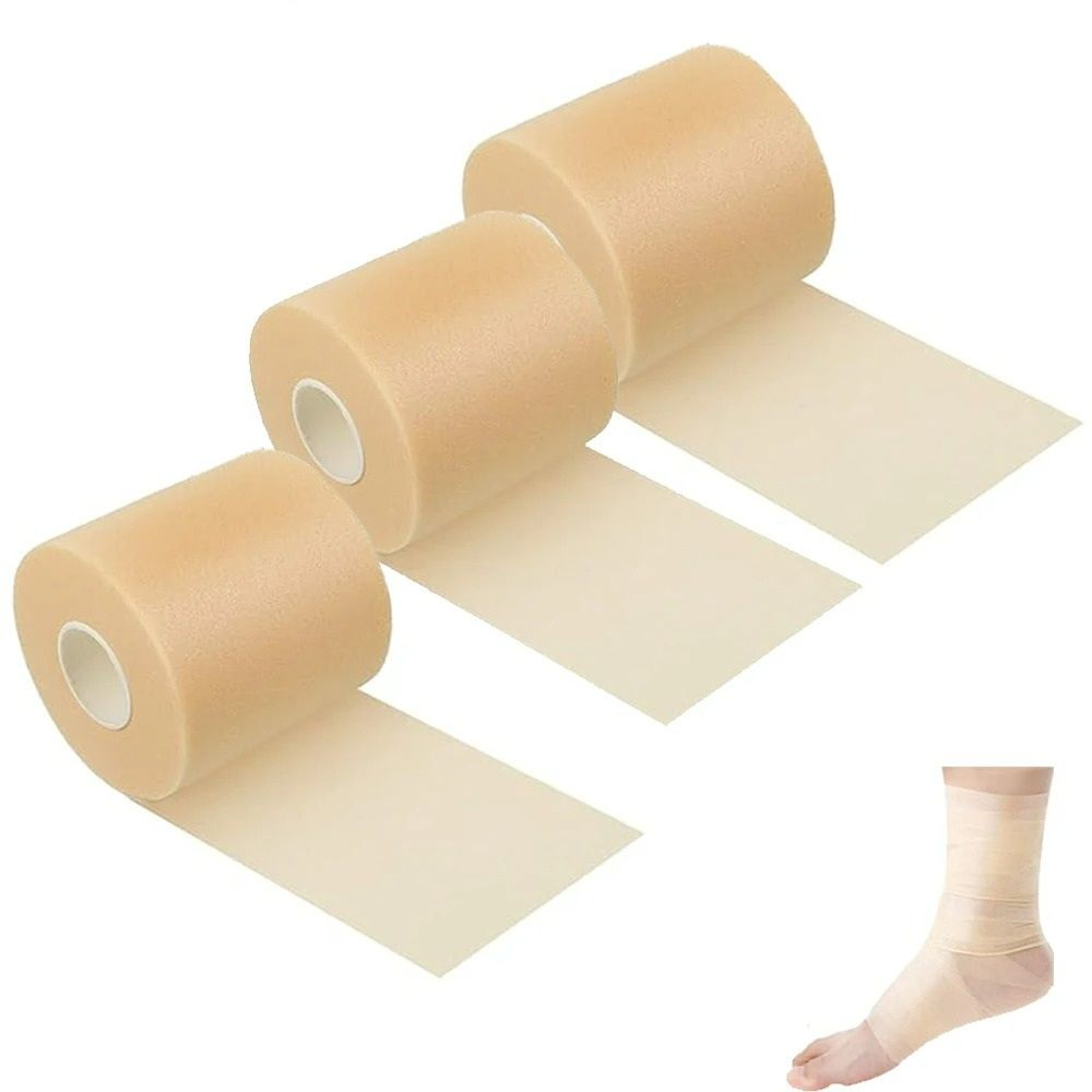 SelfAdhesive Cohesive Bandage Wrap 3 Rolls 0