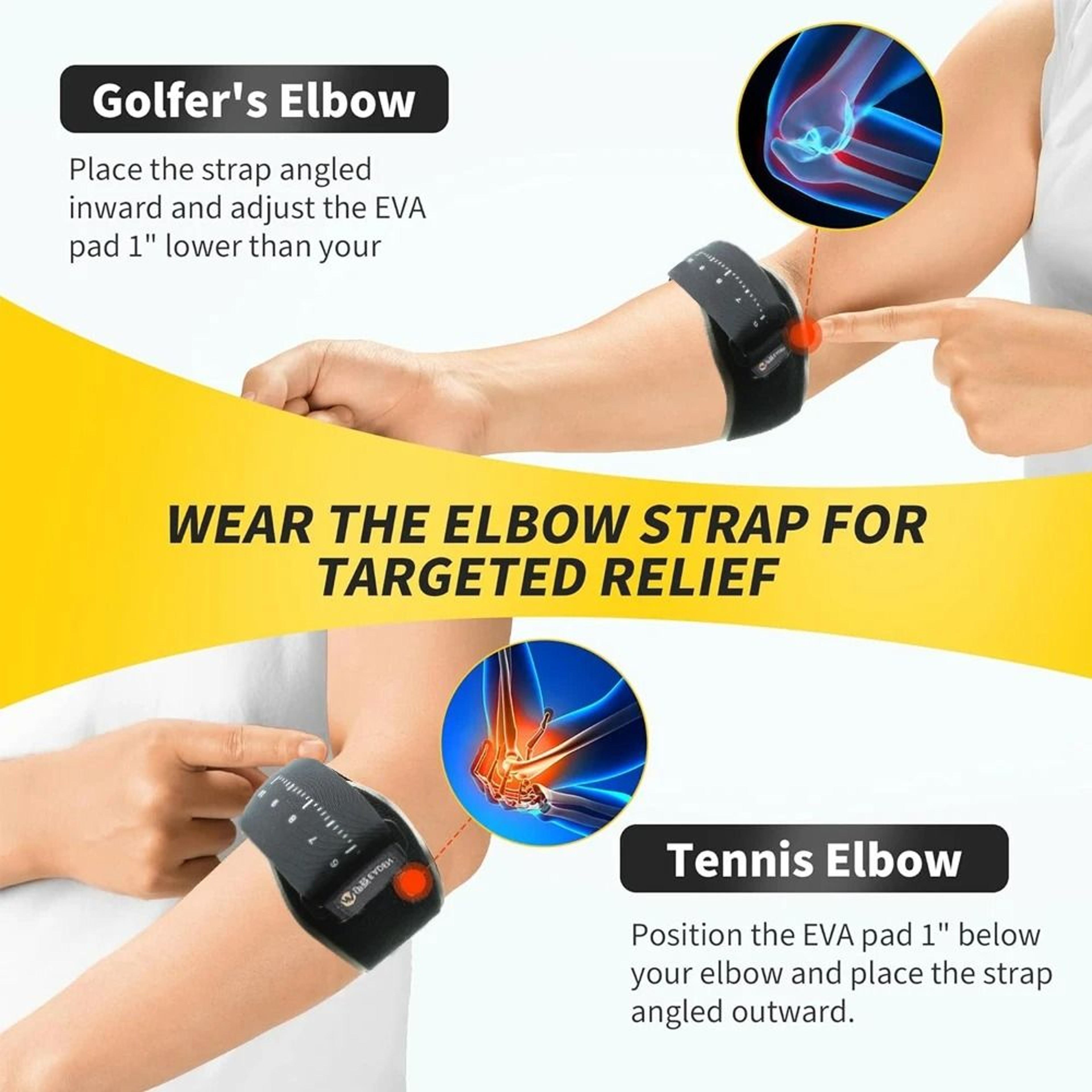 Adjustable Tennis Elbow Brace With Removable Pad 3