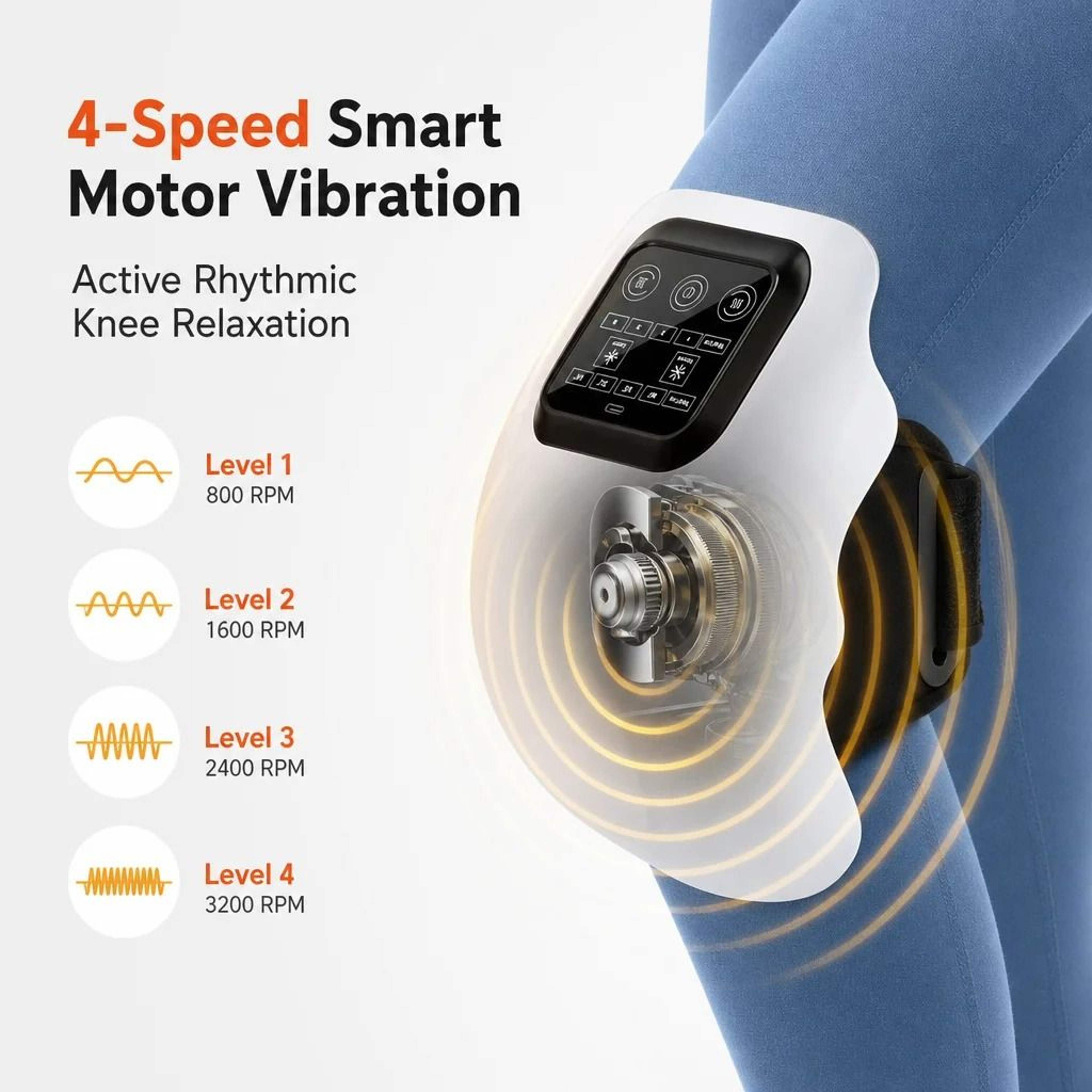 Cordless Heated Knee Massager With Infrared Light  Vibration Therapy 4