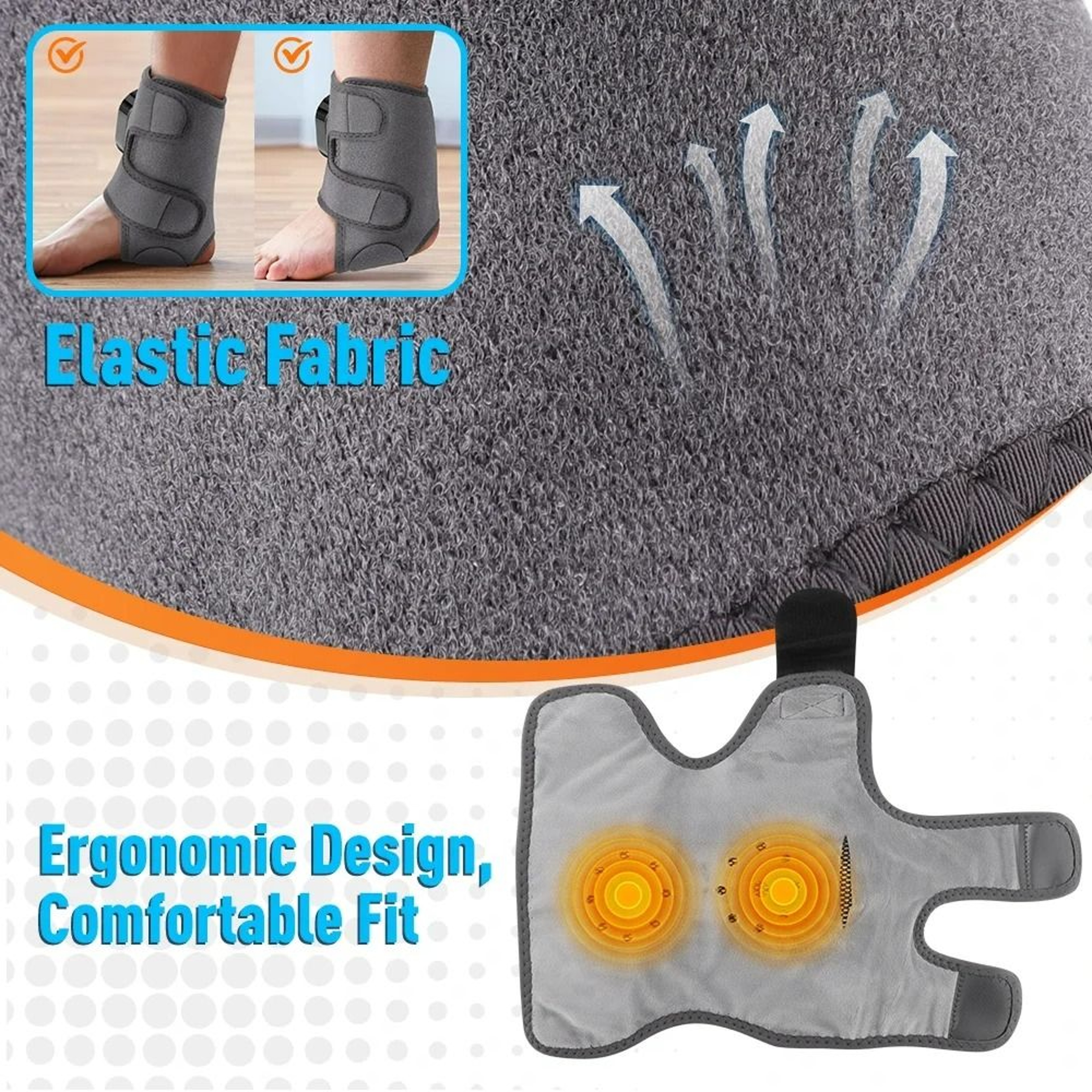 Electric Heated Ankle  Foot Massager With Vibration 5