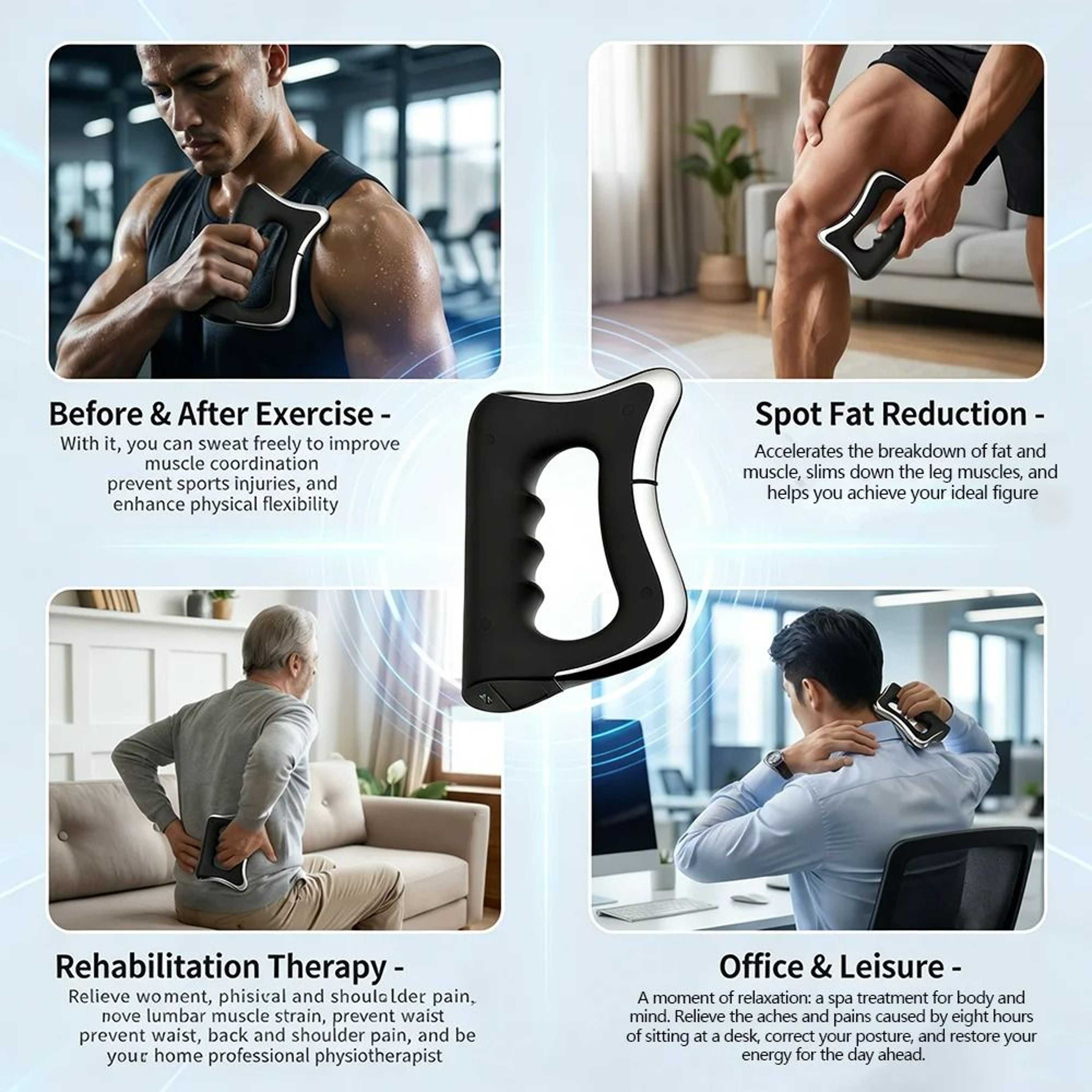 Electric Fascia Massage Blade For Muscle Relaxation  Body Contouring 4