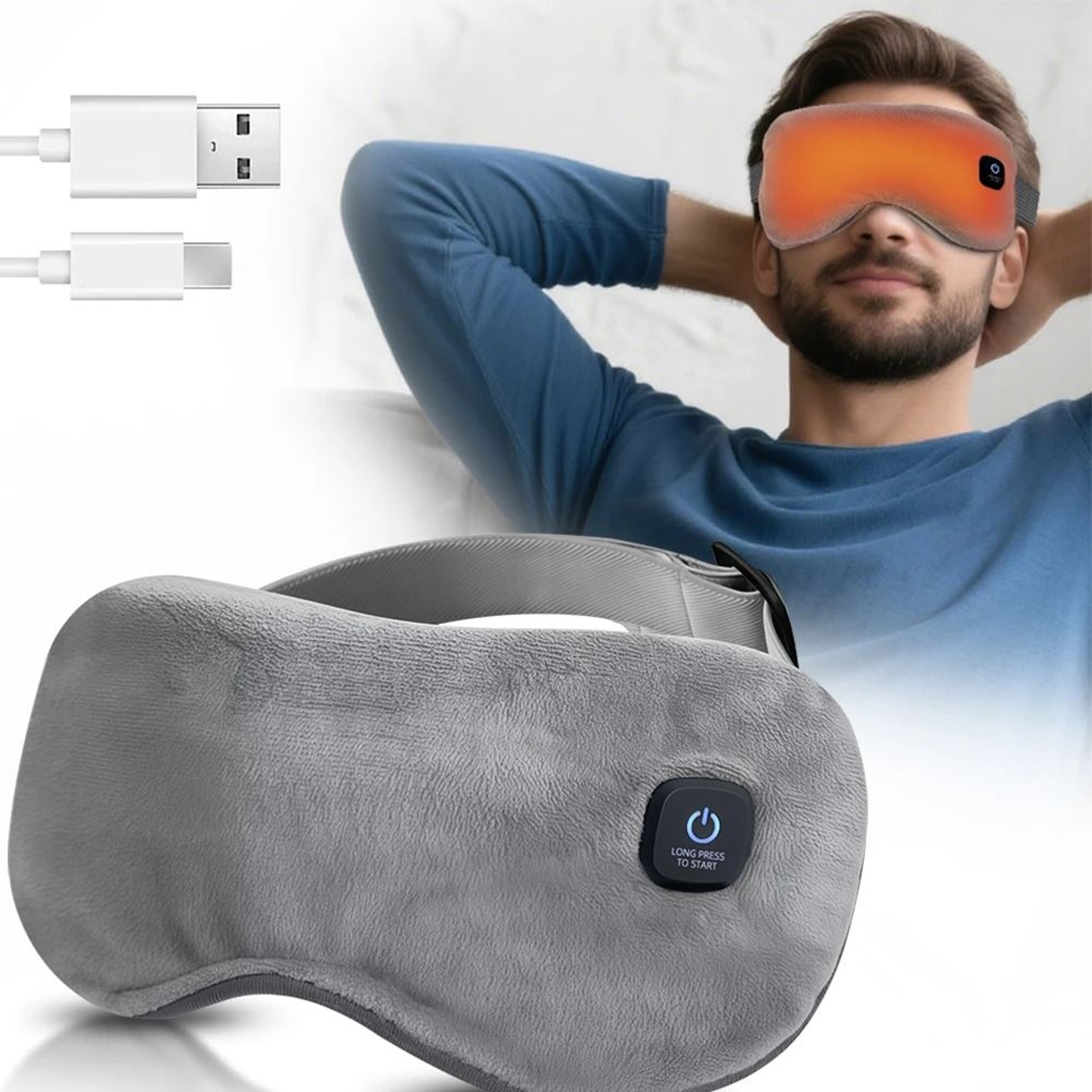 Heated Eye Mask For Dry Eyes  Warm Compress Relaxation 0