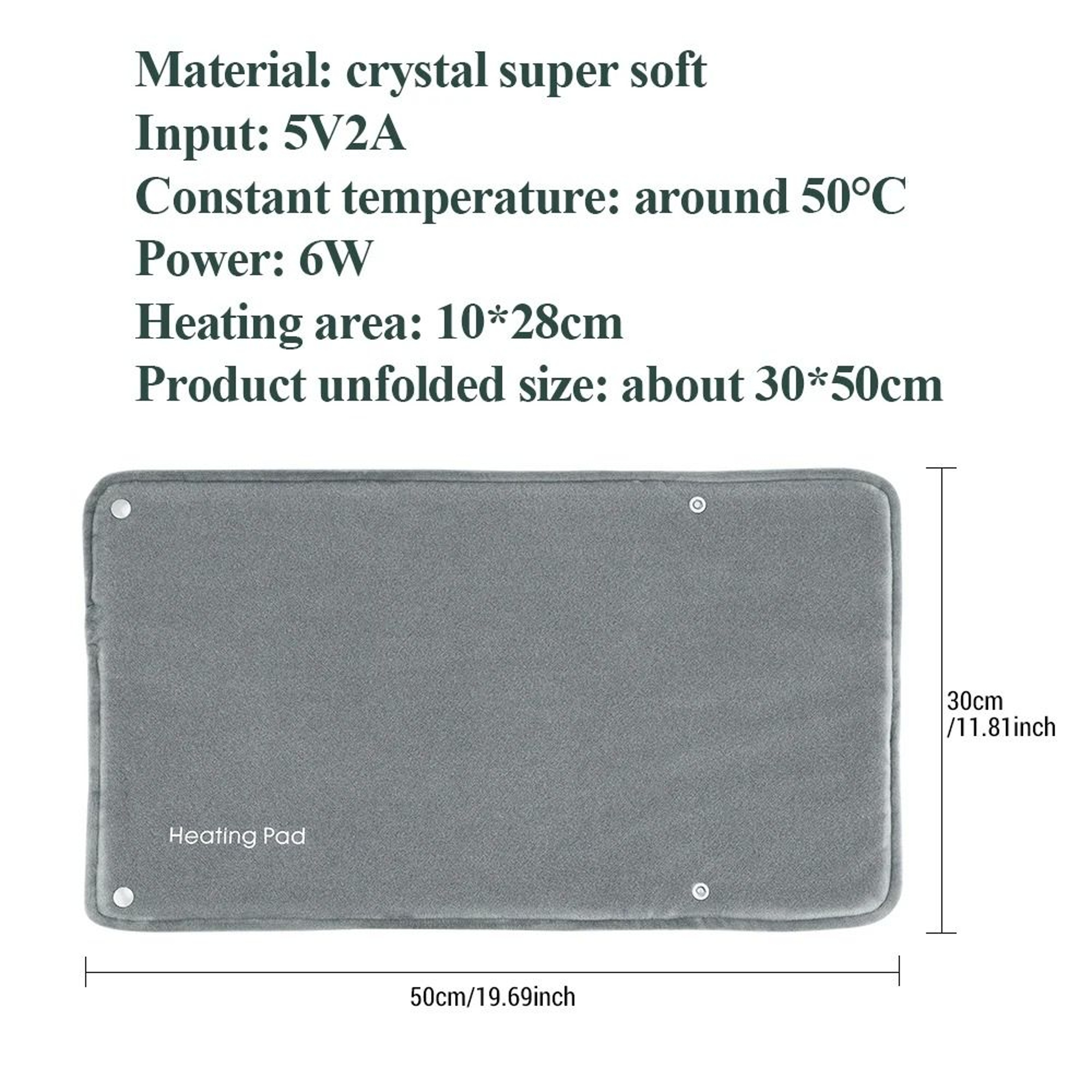 USB Waterproof Electric Heating Pad  Body Warmer Mat 7