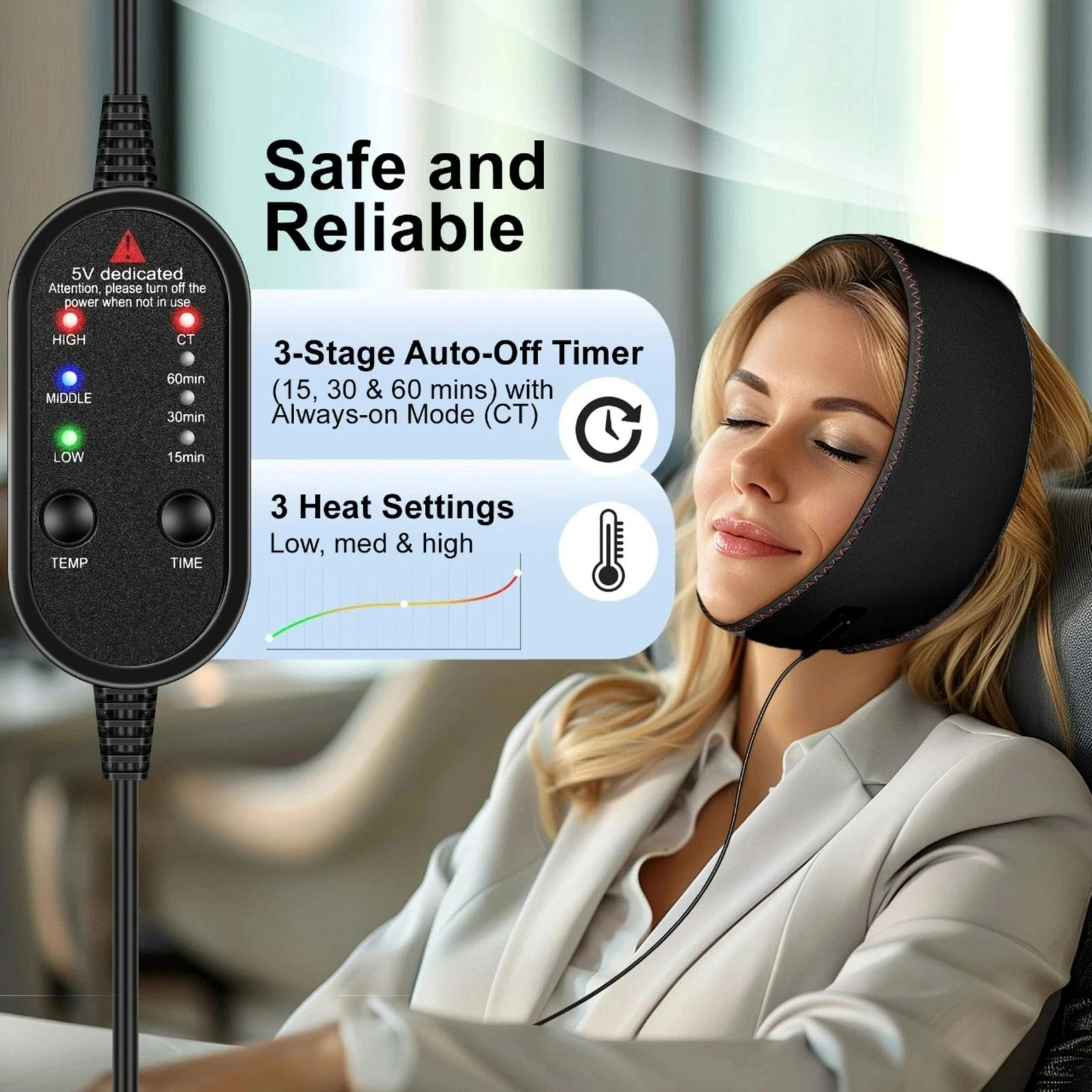 Electric Heating Pad For Face Jaw  TMJ Relief 1