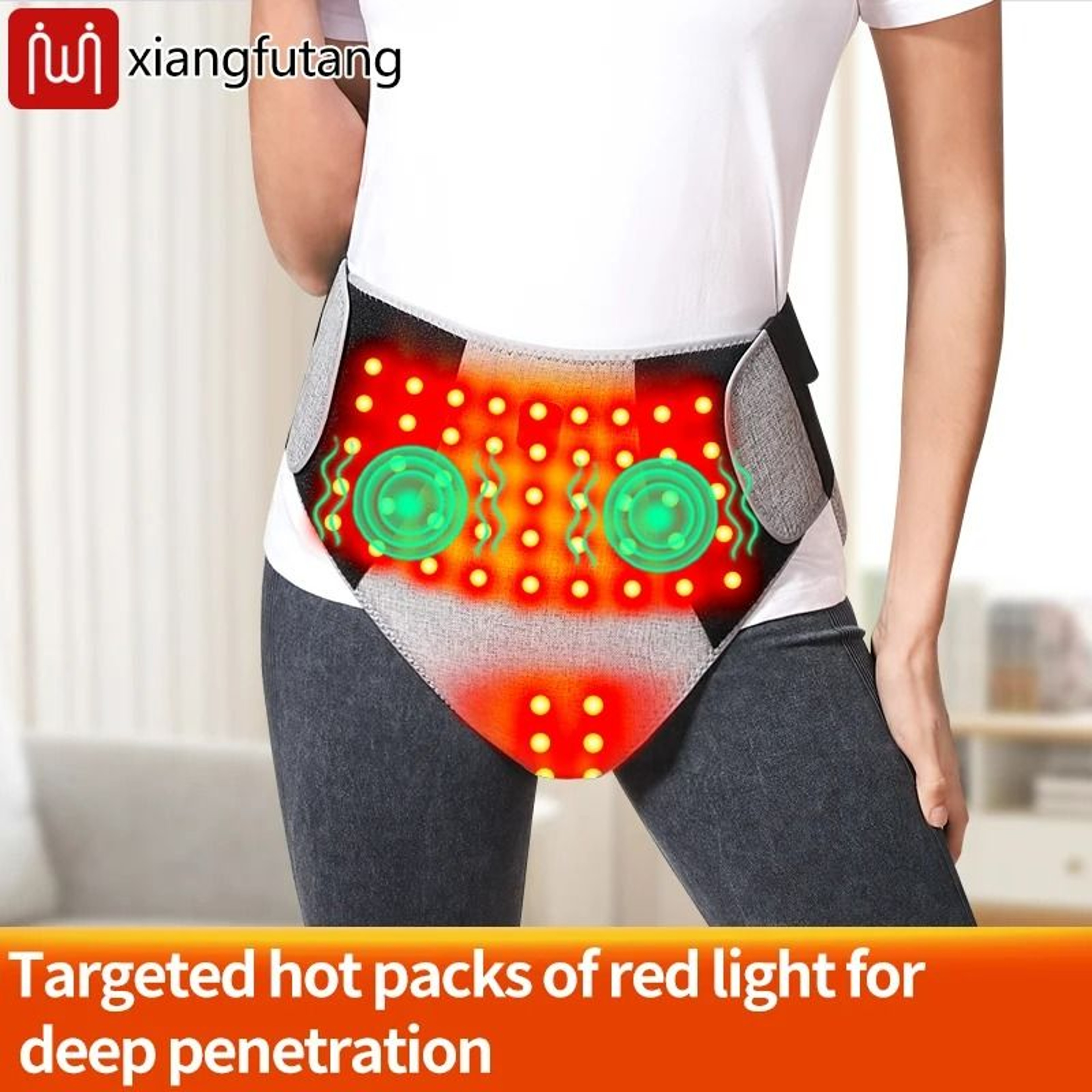 Red Light Heated Thermal Underwear  Heating Triangle Pants 4