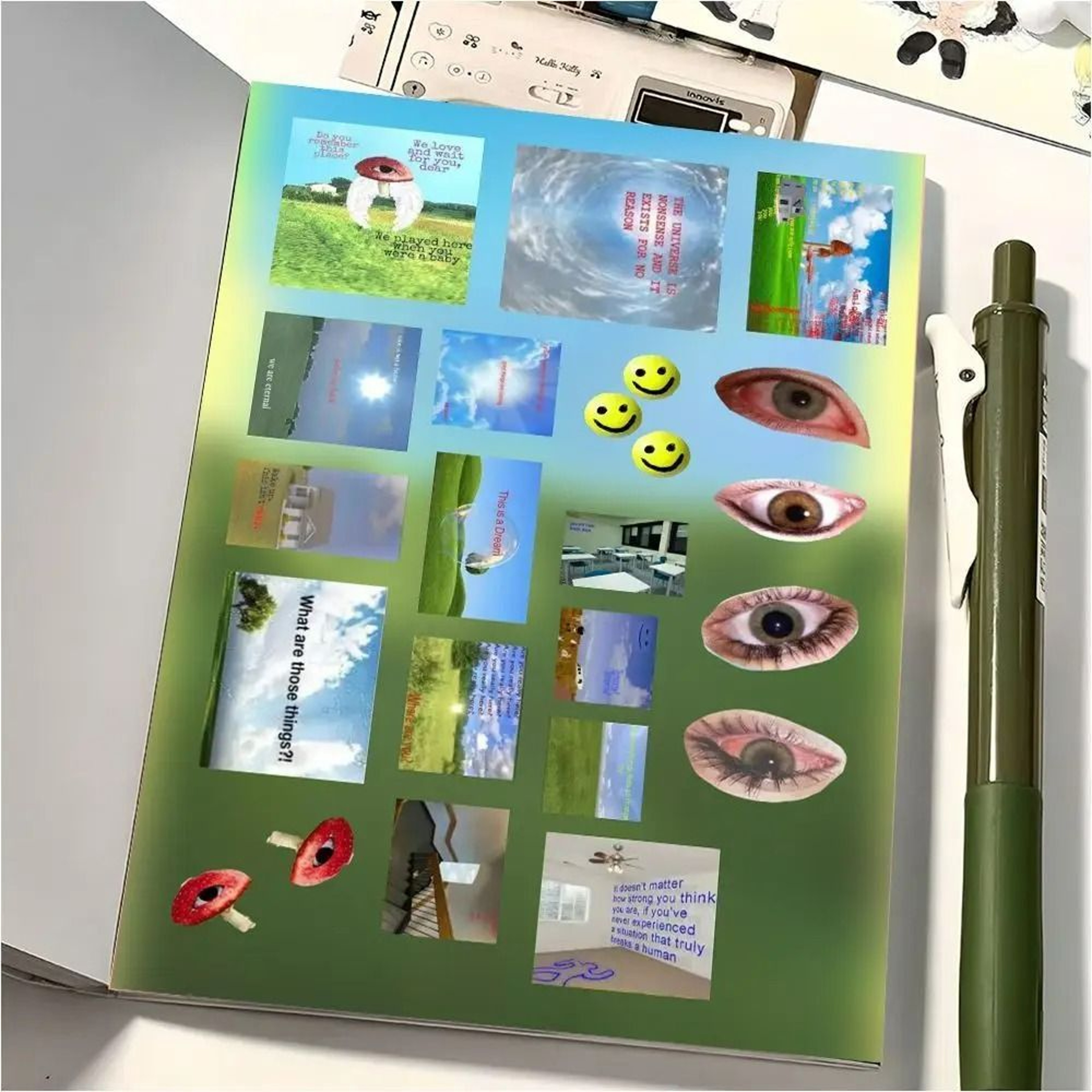 8Sheet Y2K Gen Z Electronic Memories Retro Dreamcore Sticker Set 4