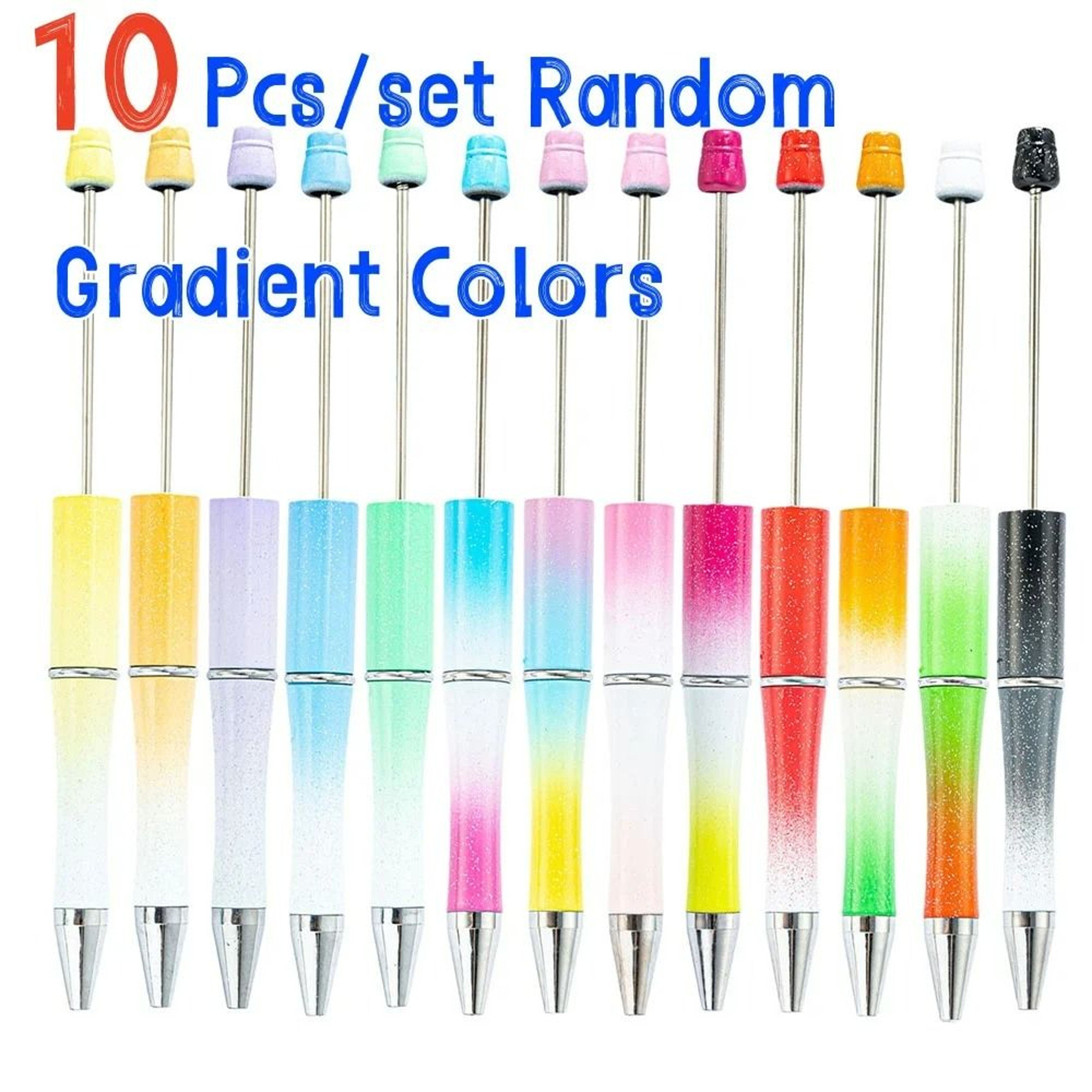 10Piece DIY Mixed Beadable Ballpoint Pen Set 8