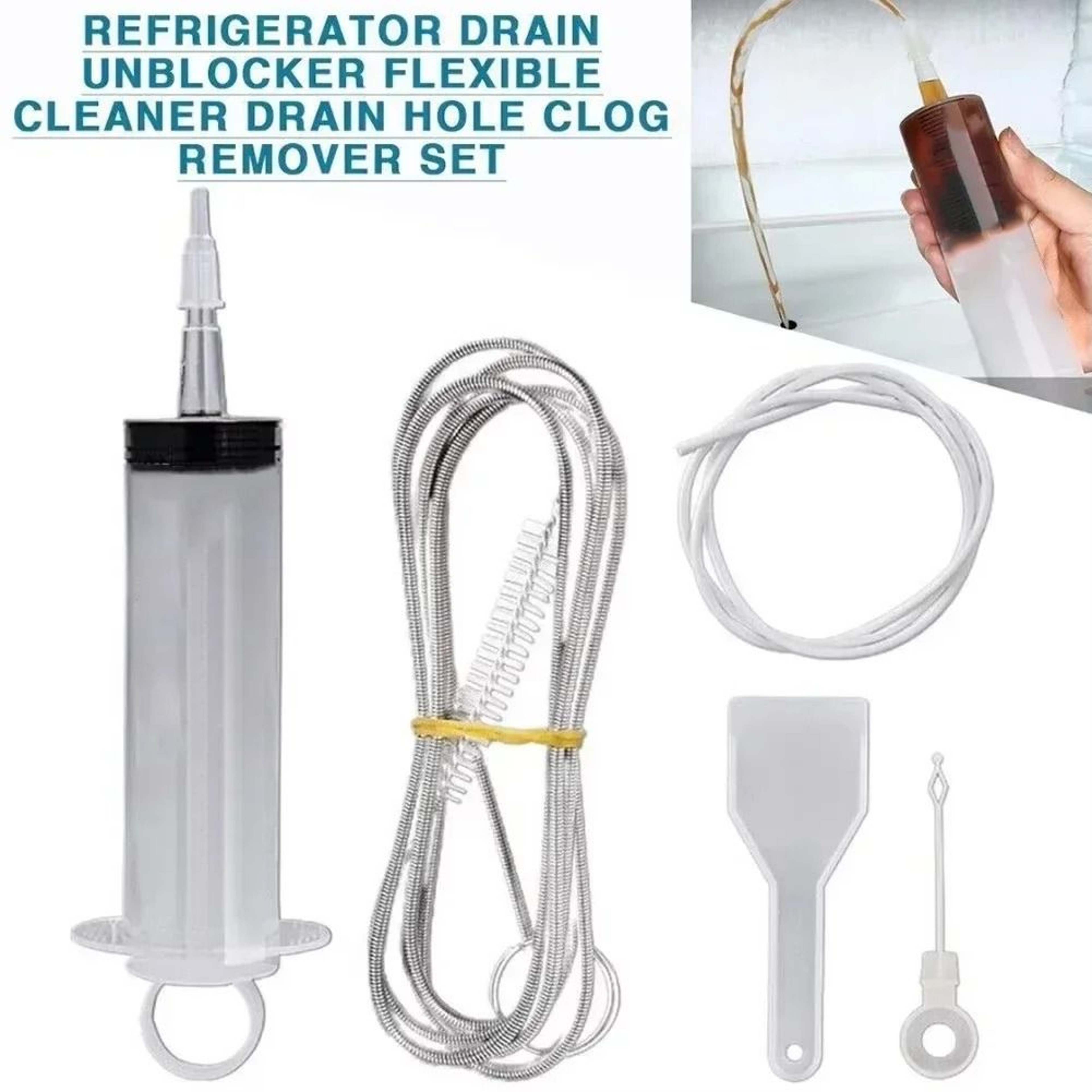 5Piece Refrigerator Drain Hole Dredging  Cleaning Kit 1