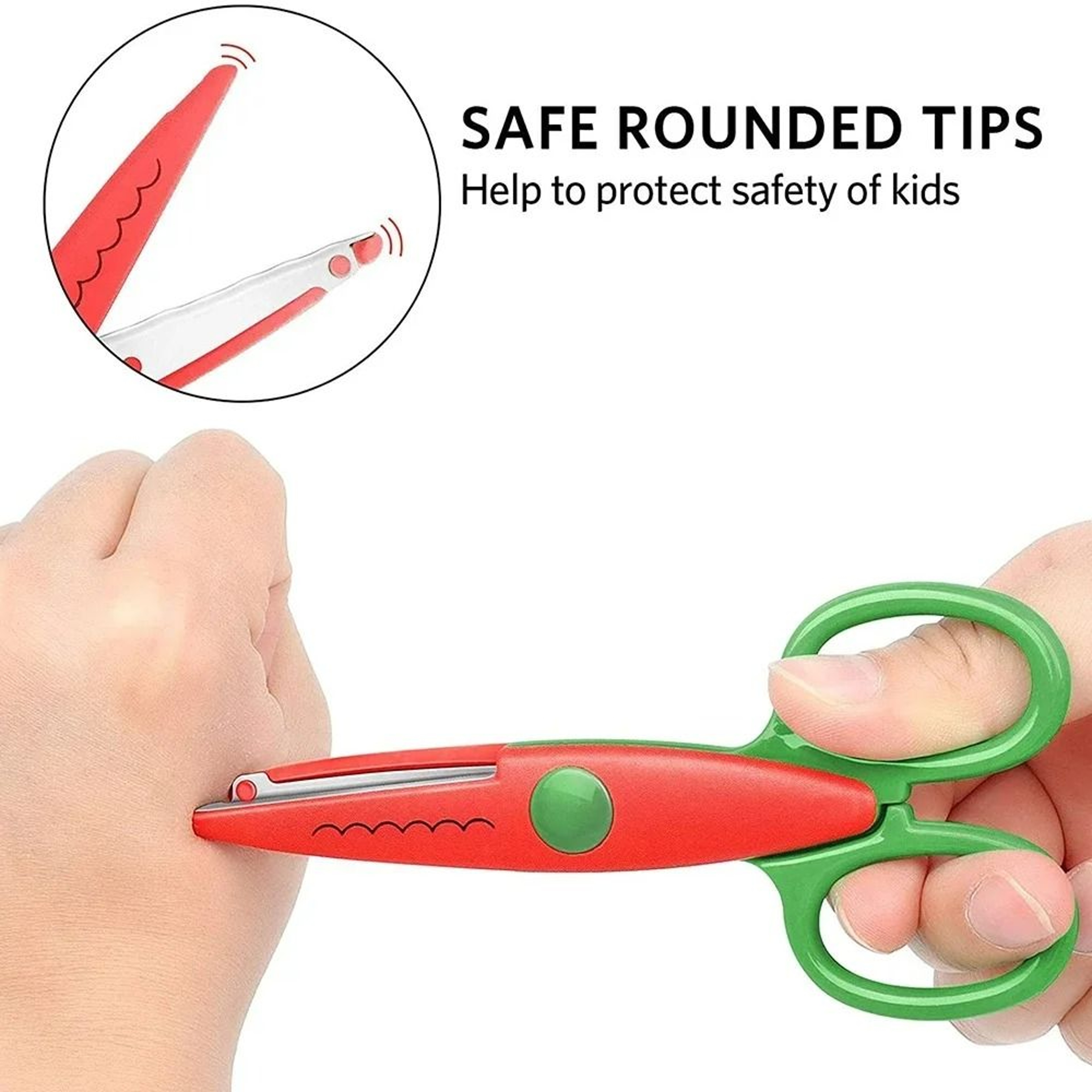 Student DIY Decorative Lace Edge Safety Scissors Set 4