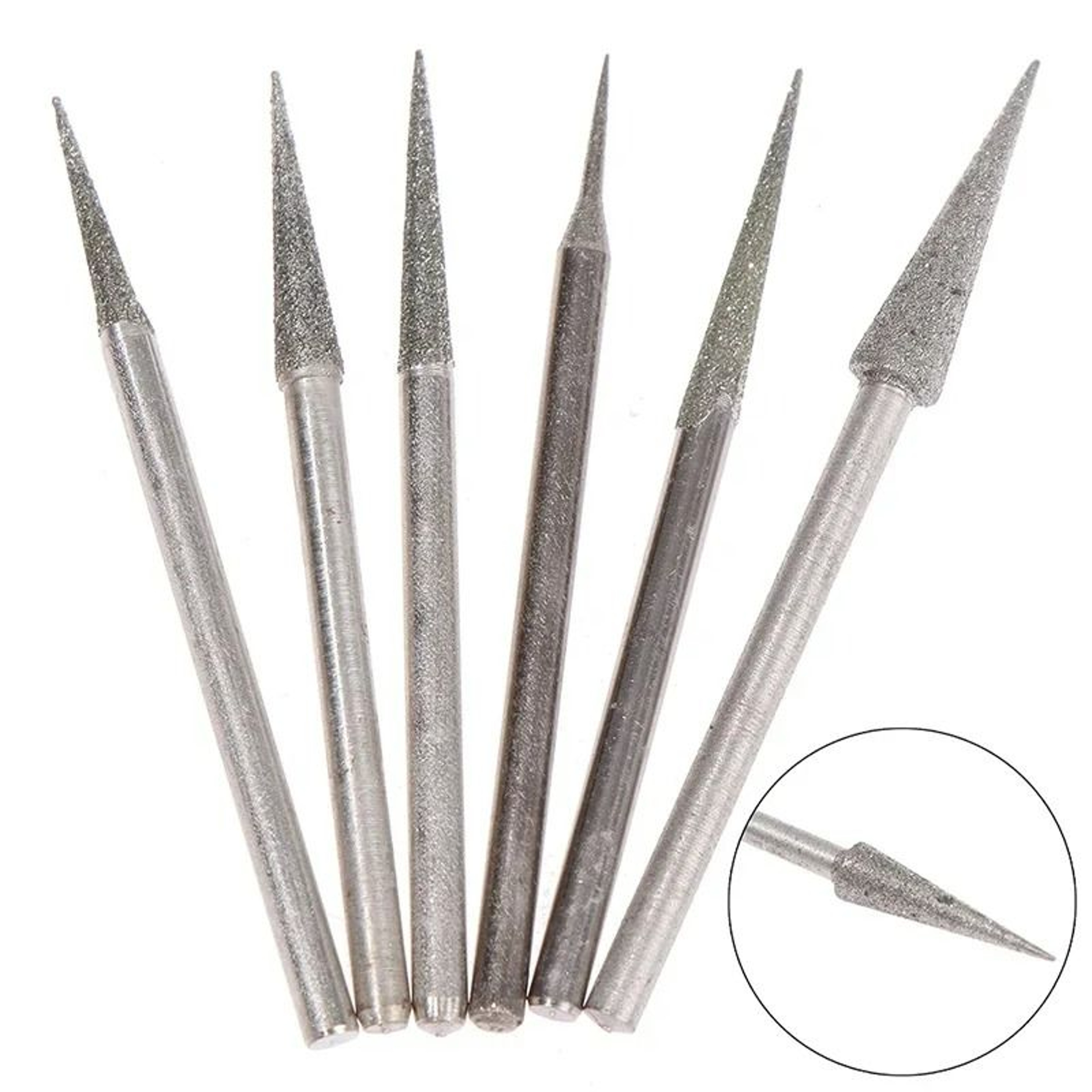 6Piece Diamond Grinding Needle Burrs Set 0