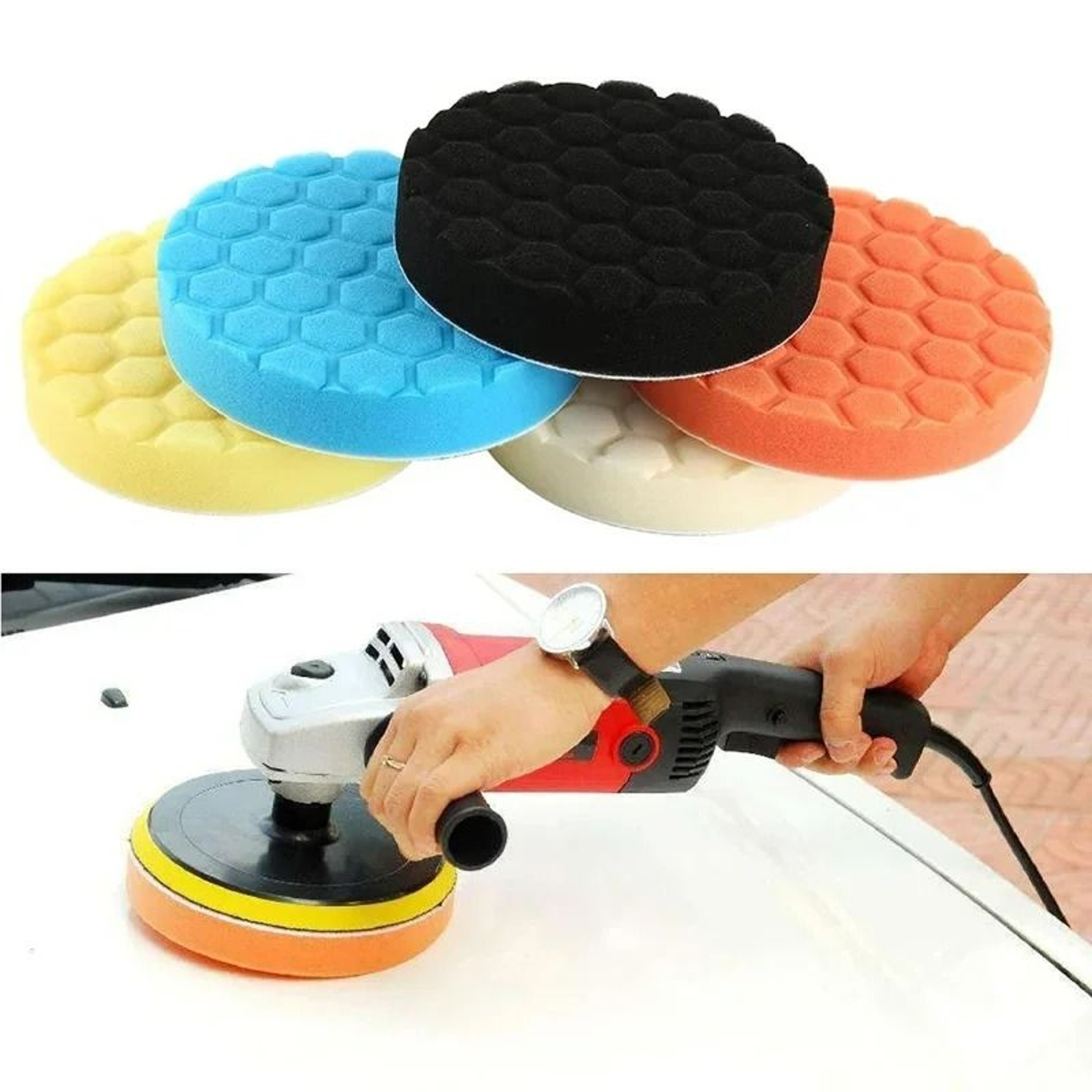 5Piece Car Polishing  Buffing Sponge Pad Kit 0