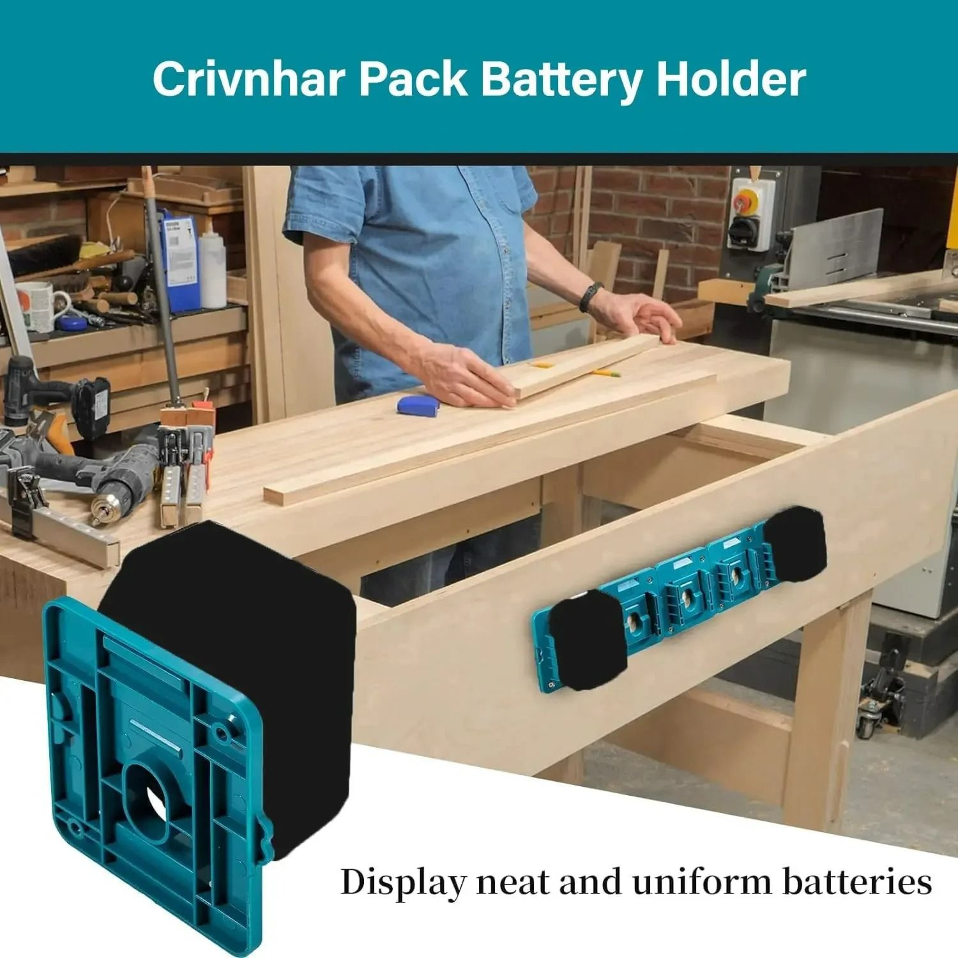 5Piece Battery  Power Tool Holder Mount Set For Makita 18V 5