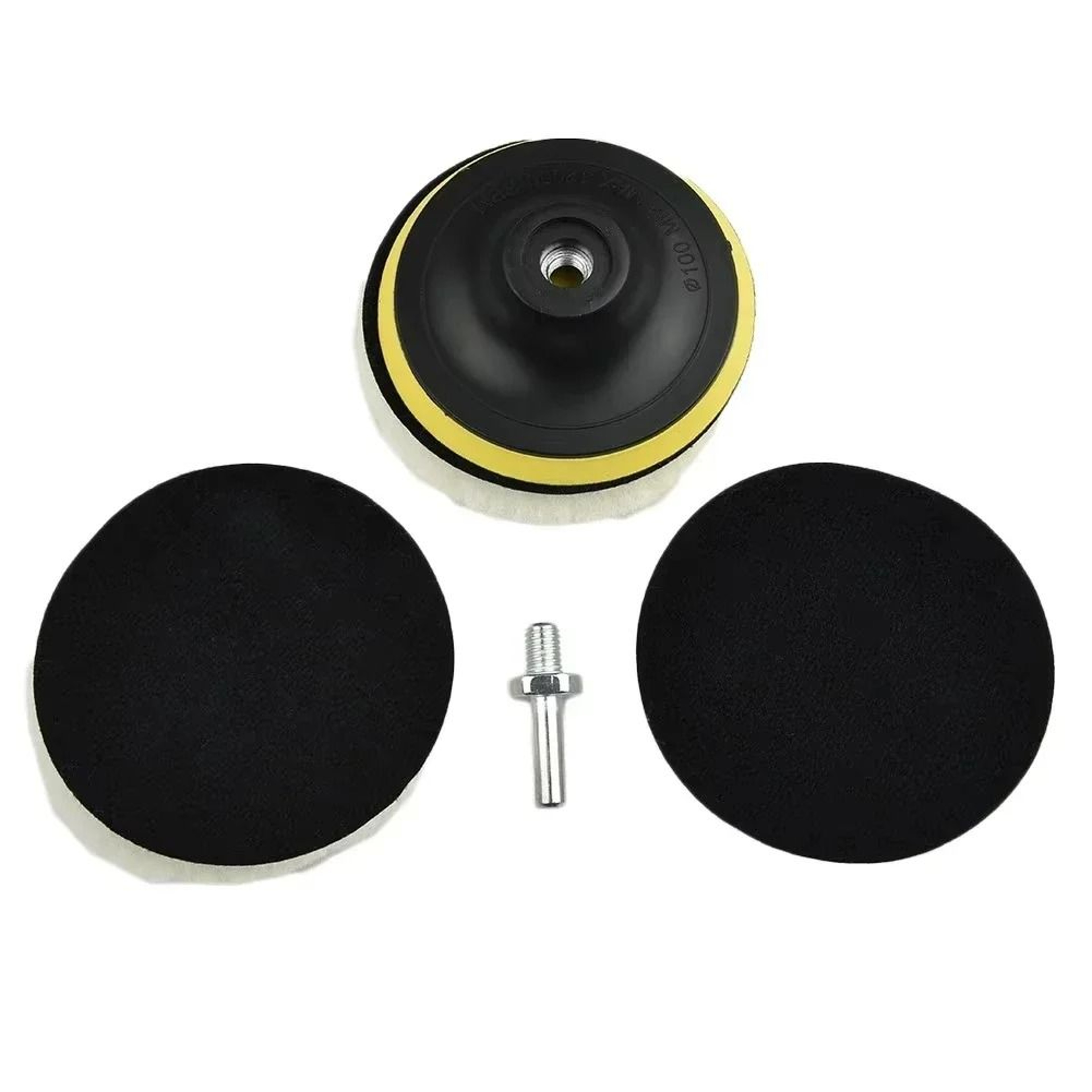 5Piece 4Inch Wool Buffing Wheel  Sanding Disc Set 5