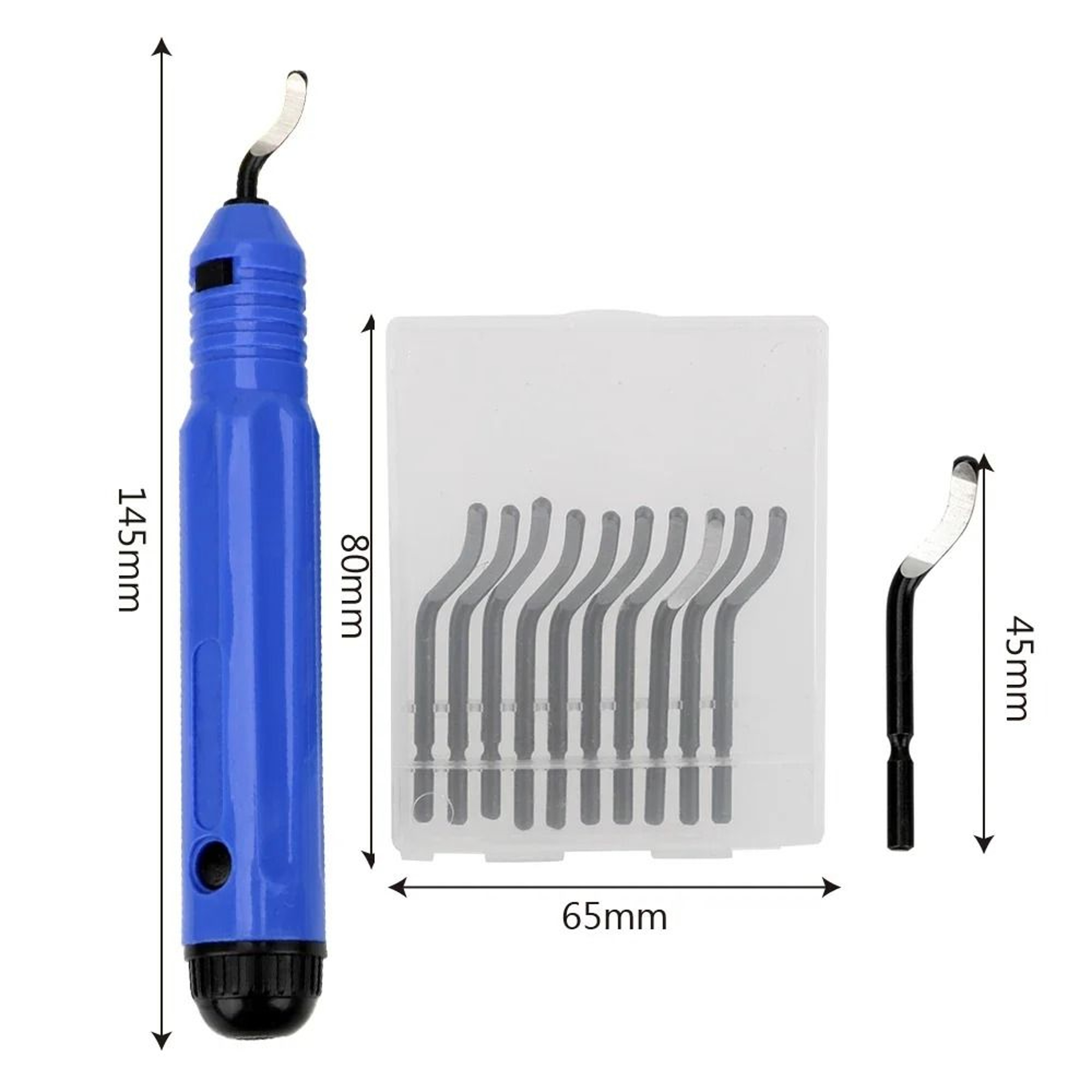 NB1100 Deburring Handle  BS1010 Burr Scraper Set 5