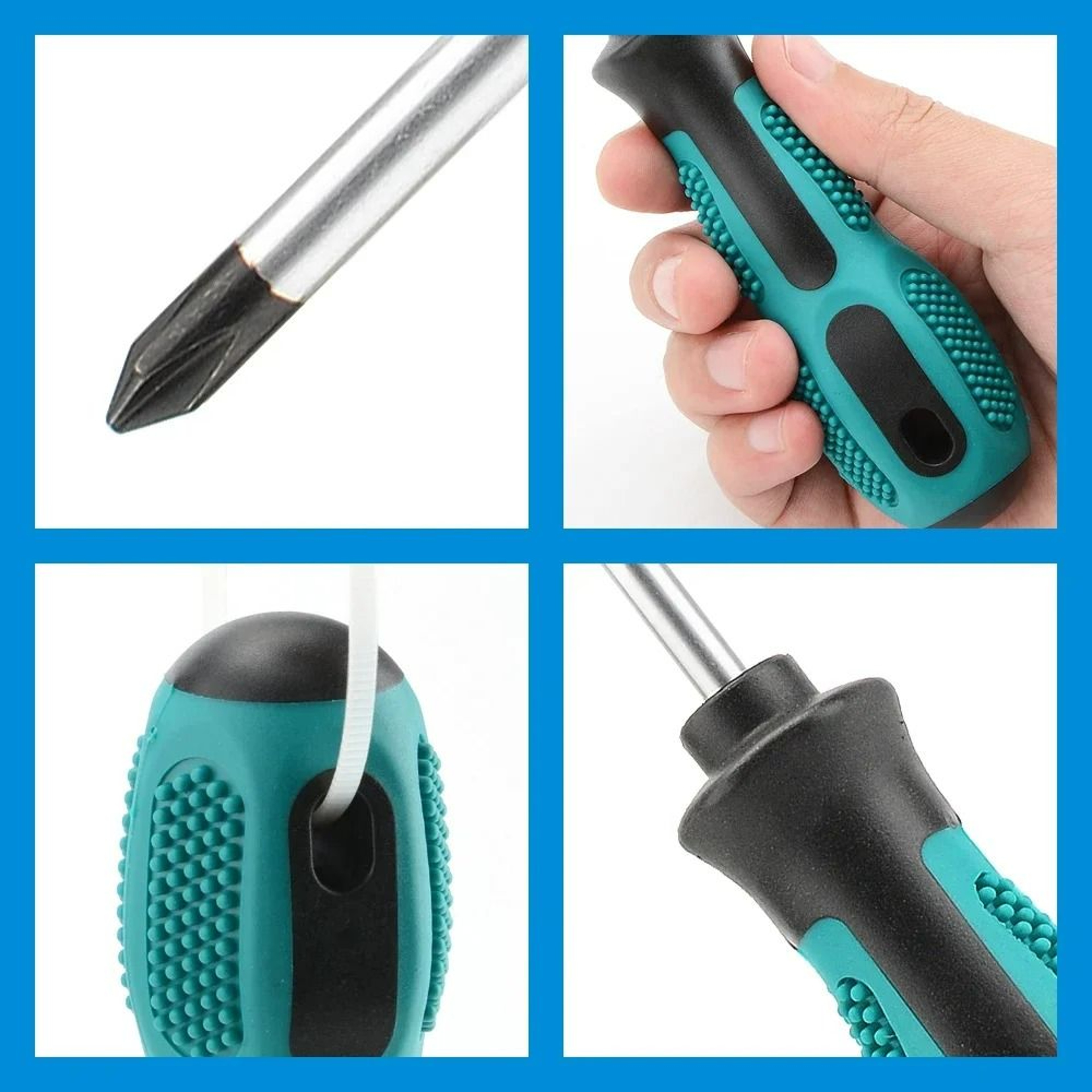 Extended Magnetic Long Screwdriver With Rubber Grip 3