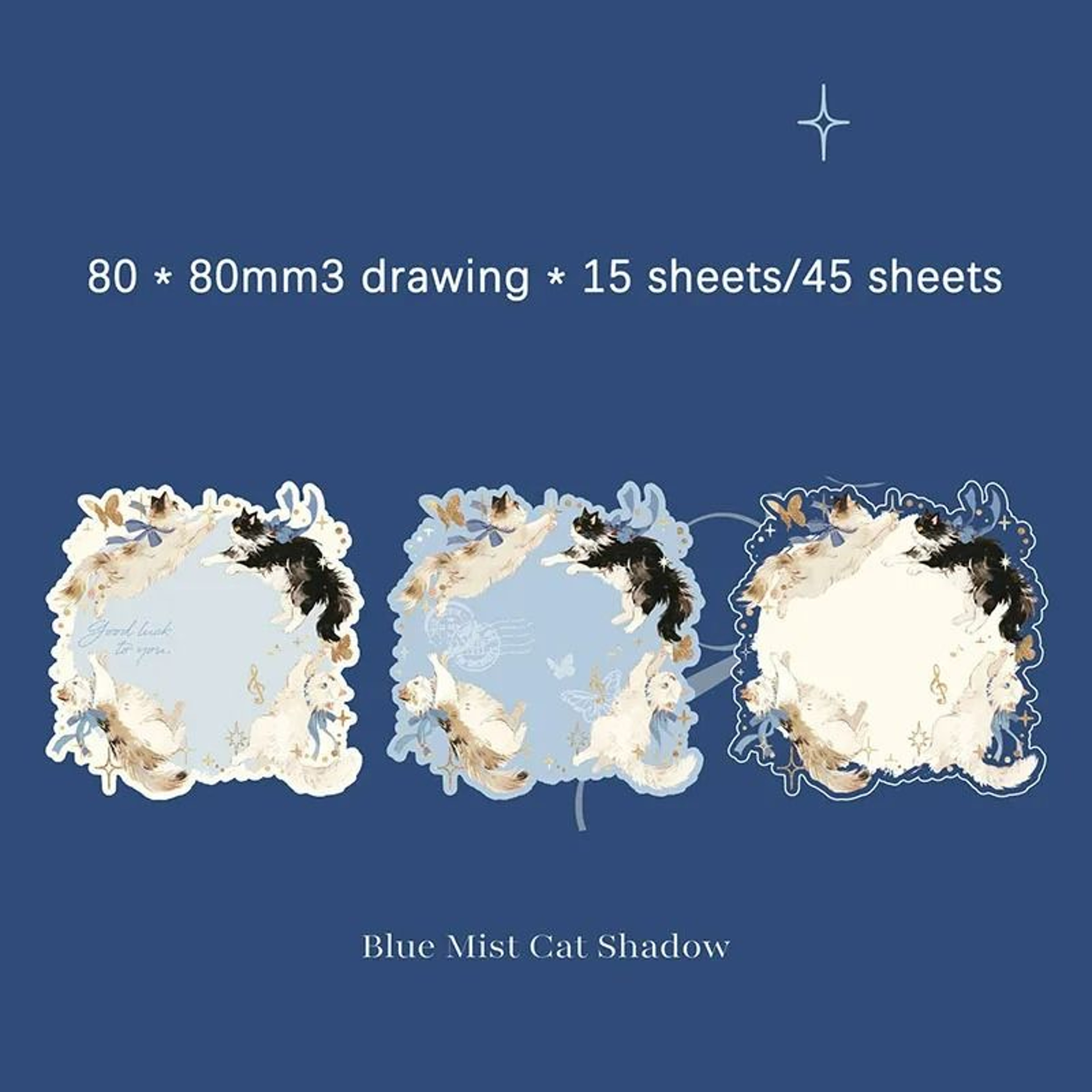 Embossed Hot Stamping Korean CatThemed Sticky Notes 7