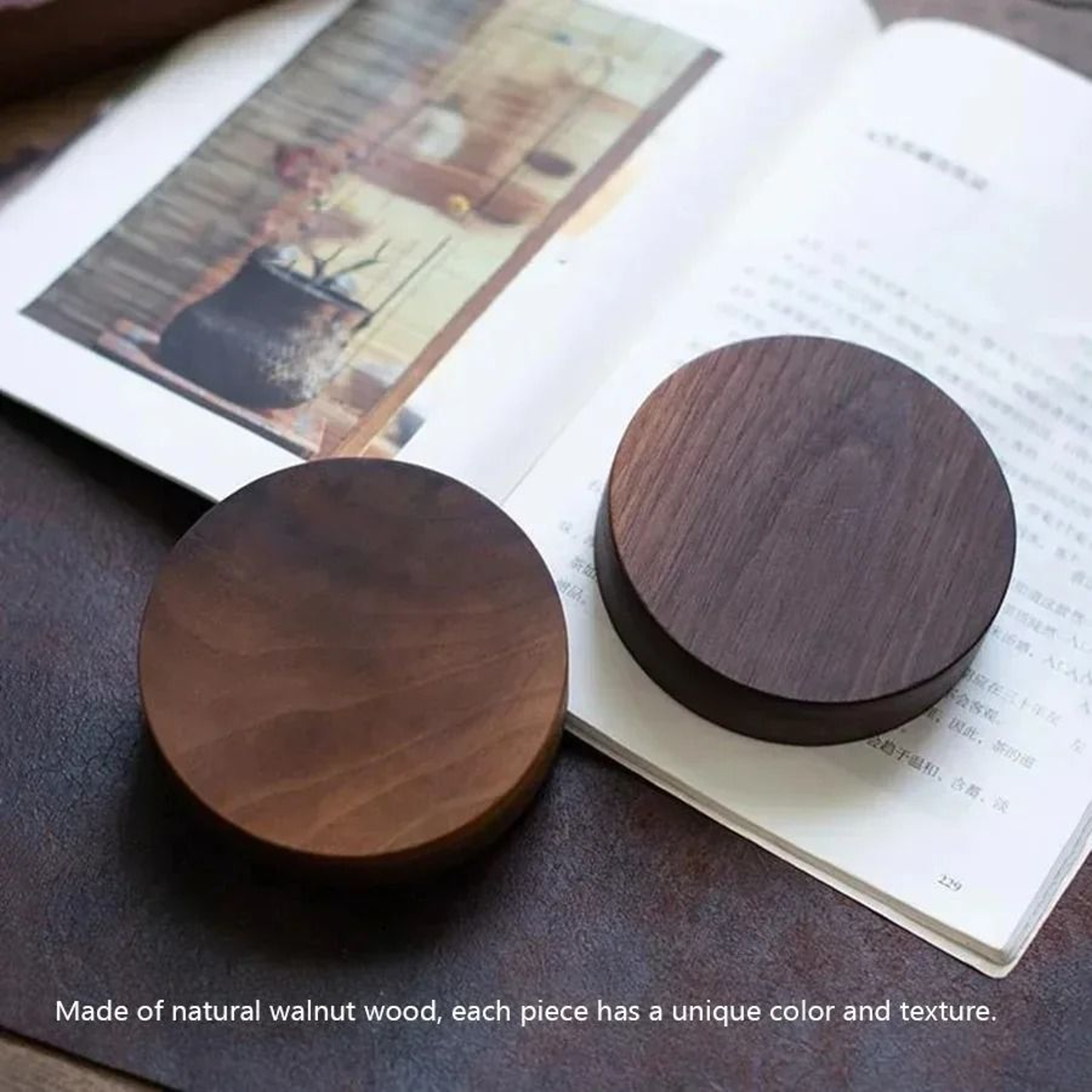 North American Black Walnut Solid Wood Incense Stick Holder  Tray 4