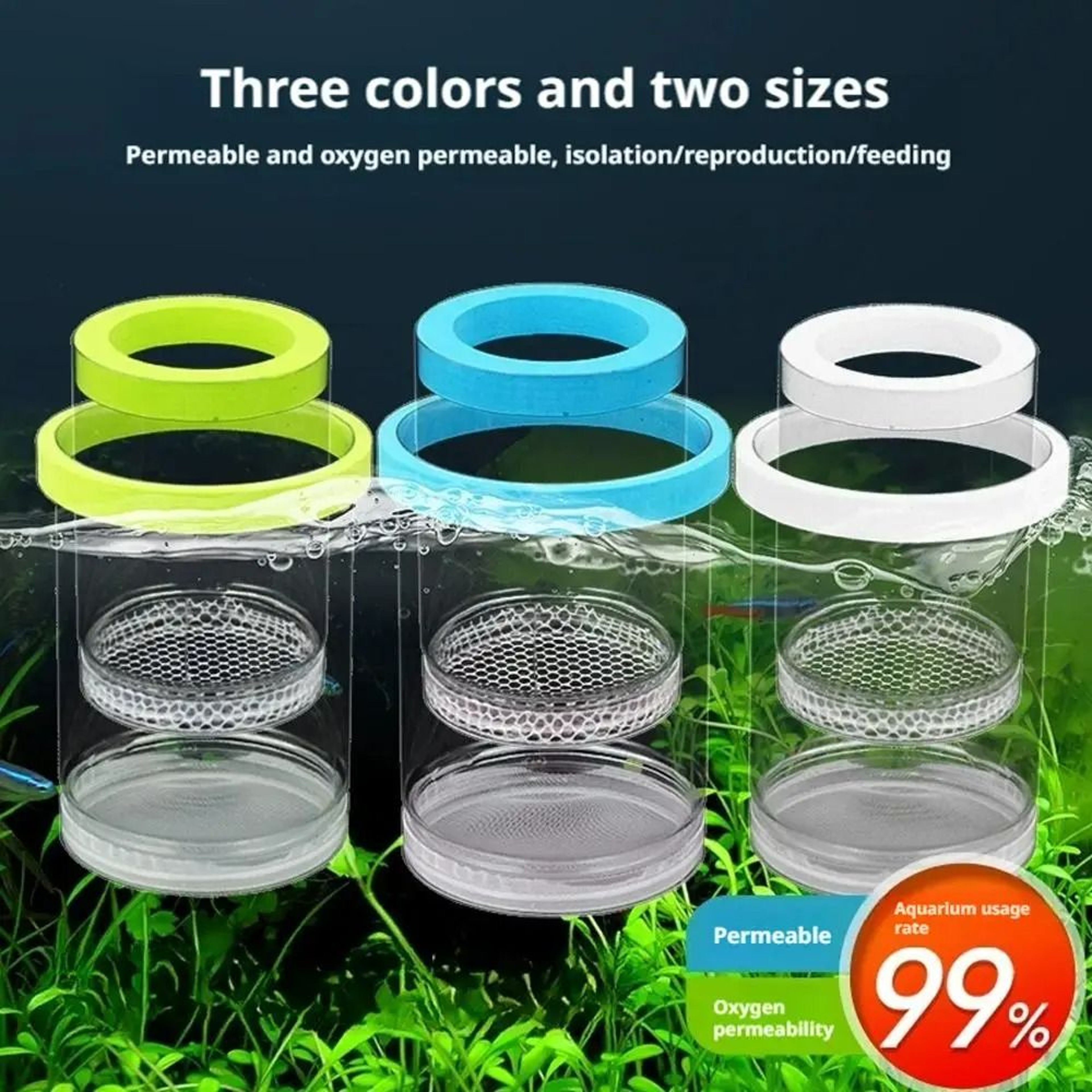 Floating Fish Breeding Isolation Box  Aquarium Hatching Incubator 3