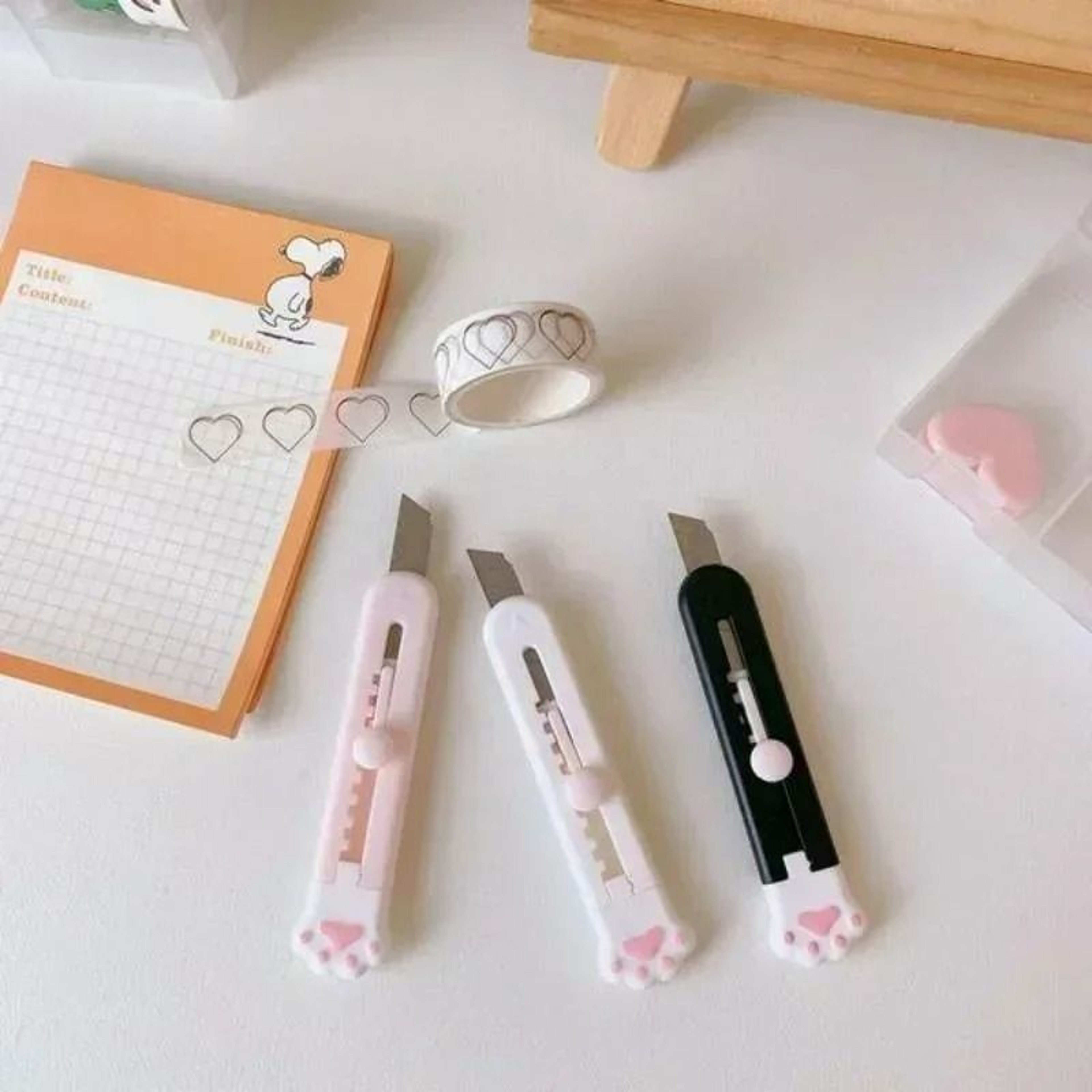 Kawaii Mini Pocket Art Utility Knife  Box Cutter 4