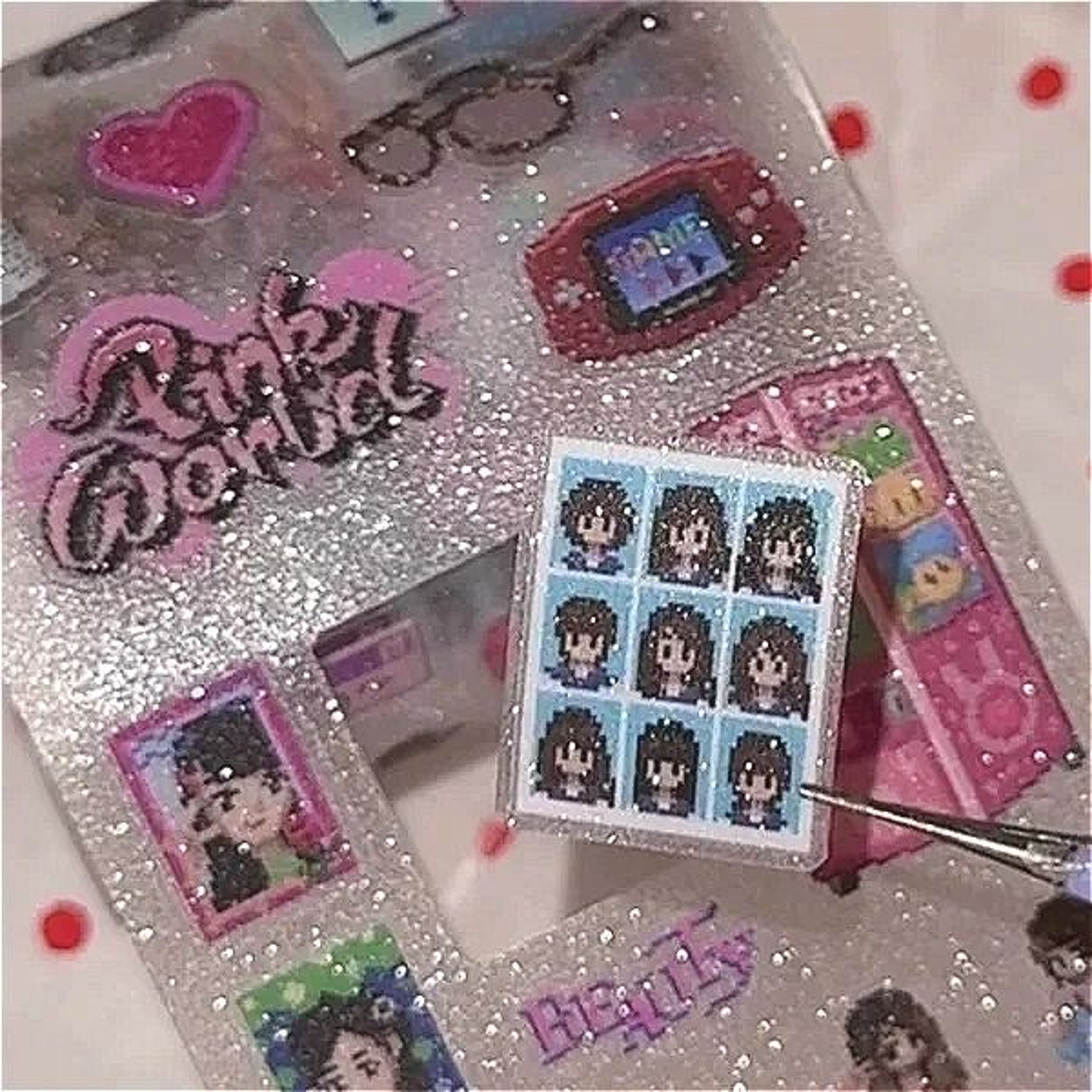 Kawaii Retro Y2K Shibuya Hottie Showa Pixel DieCut Sticker Tape 1