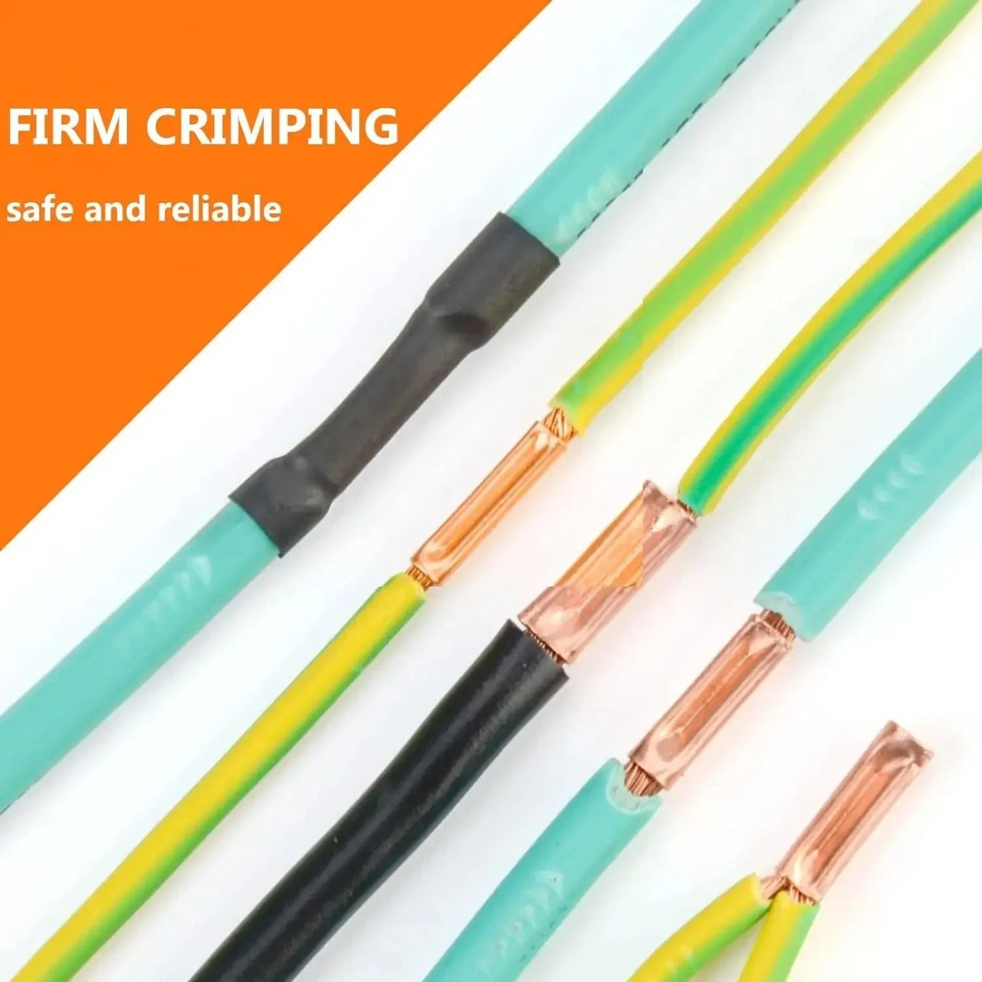 250Piece NonInsulated Copper Wire Ferrules  Butt Terminal Kit 7 Sizes 4