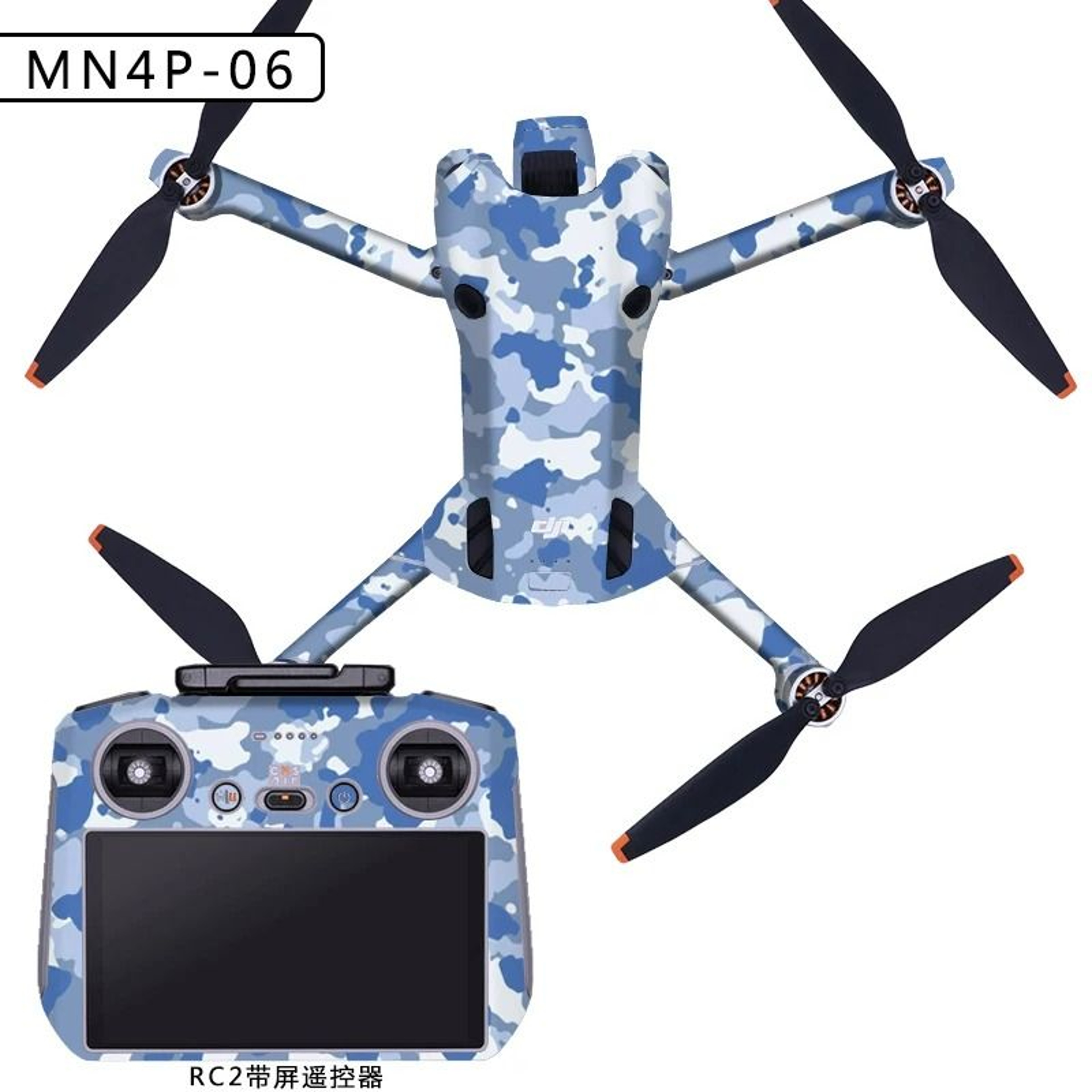 Full Wrap PVC Waterproof Protective Skin Decal Kit For DJI Mini 4 Pro  RC 2  RCN2 11