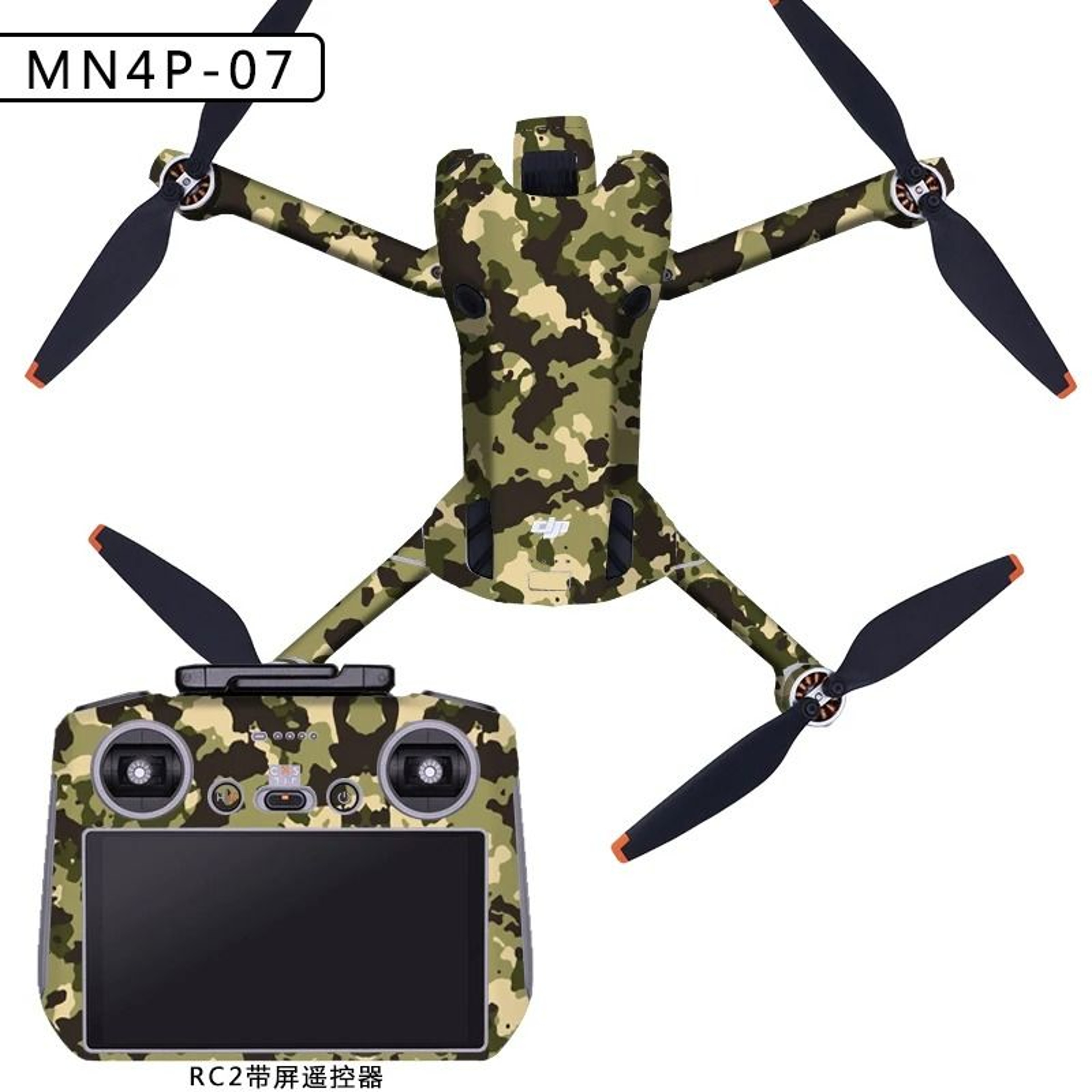 Full Wrap PVC Waterproof Protective Skin Decal Kit For DJI Mini 4 Pro  RC 2  RCN2 13
