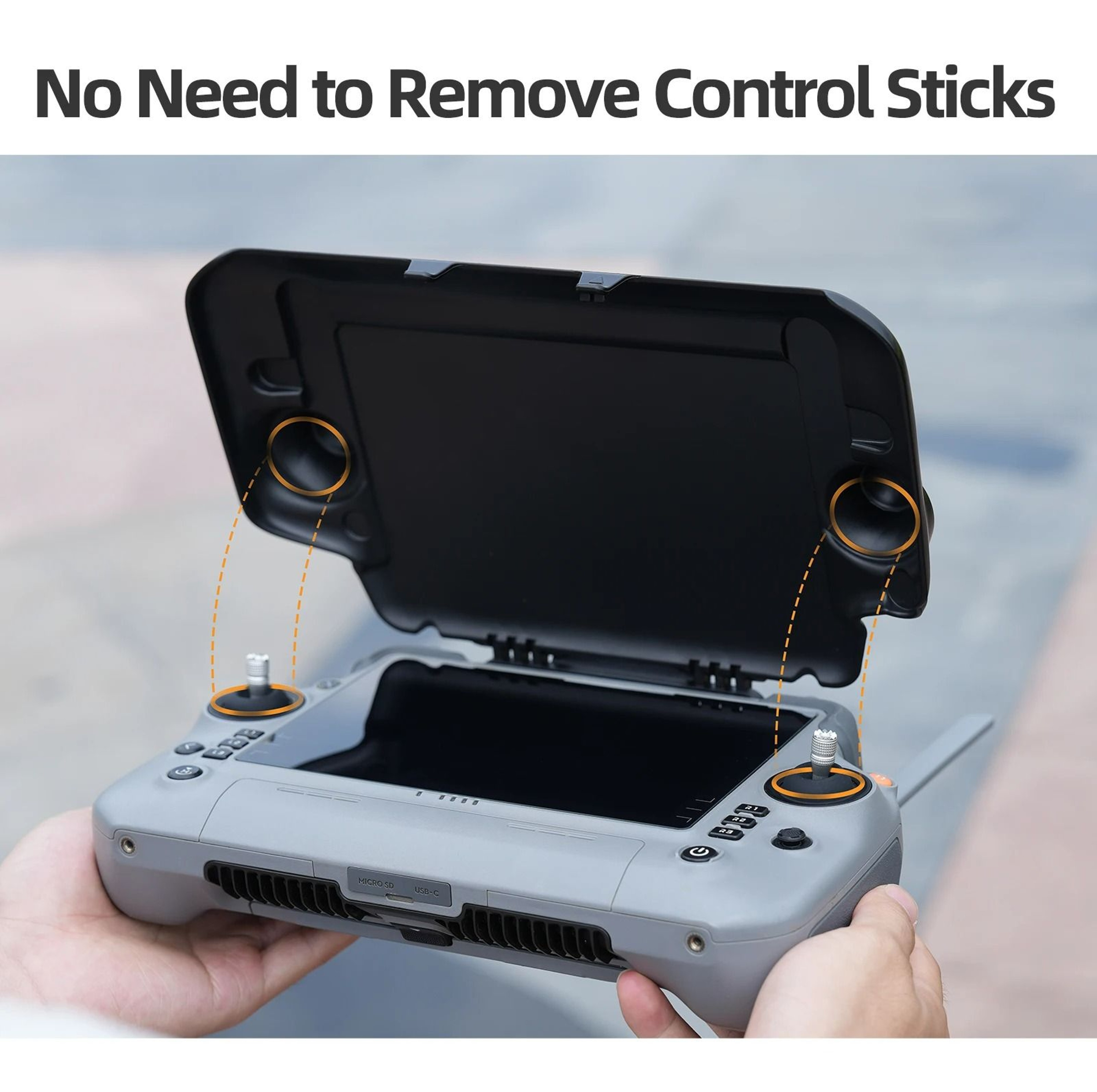 2in1 Screen Sun Hood  Controller Protective Cover For DJI RC Plus  RC Plus 2 2