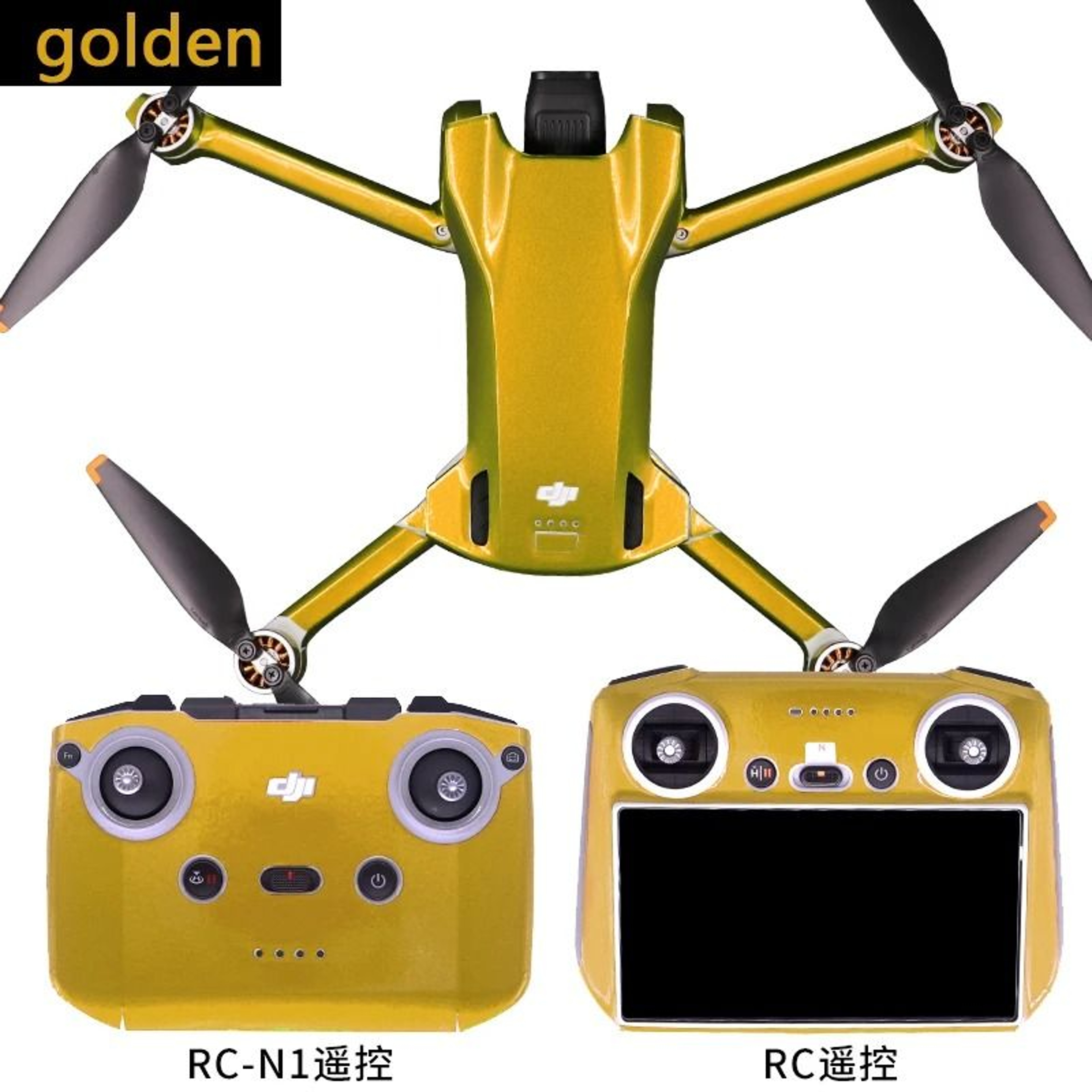 Fluorescent Waterproof PVC Protective Skin Decal Kit For DJI Mini 3 3