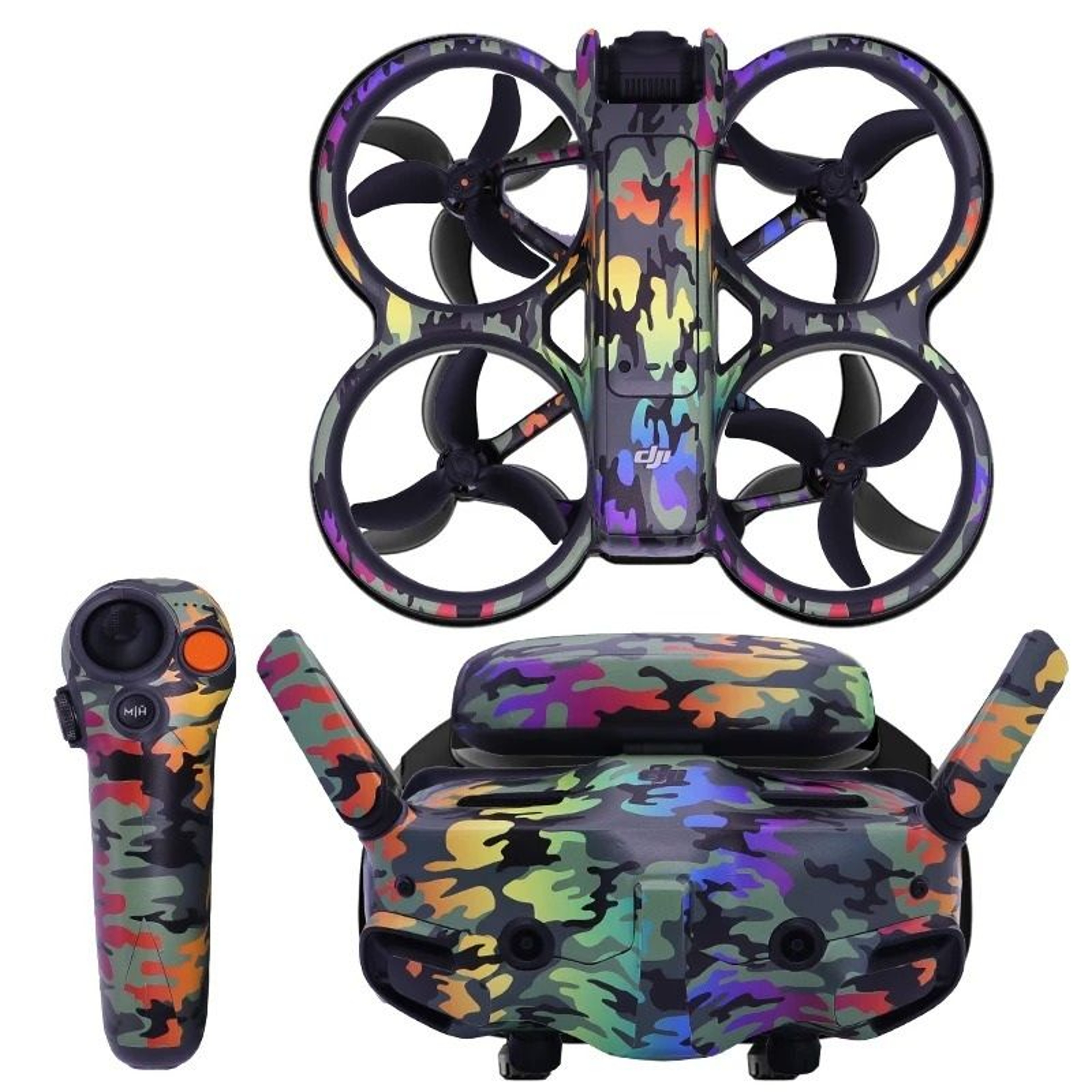 Colorful Waterproof PVC Protective Skin Decal Kit For DJI Avata 2  DJI Goggles 3 7