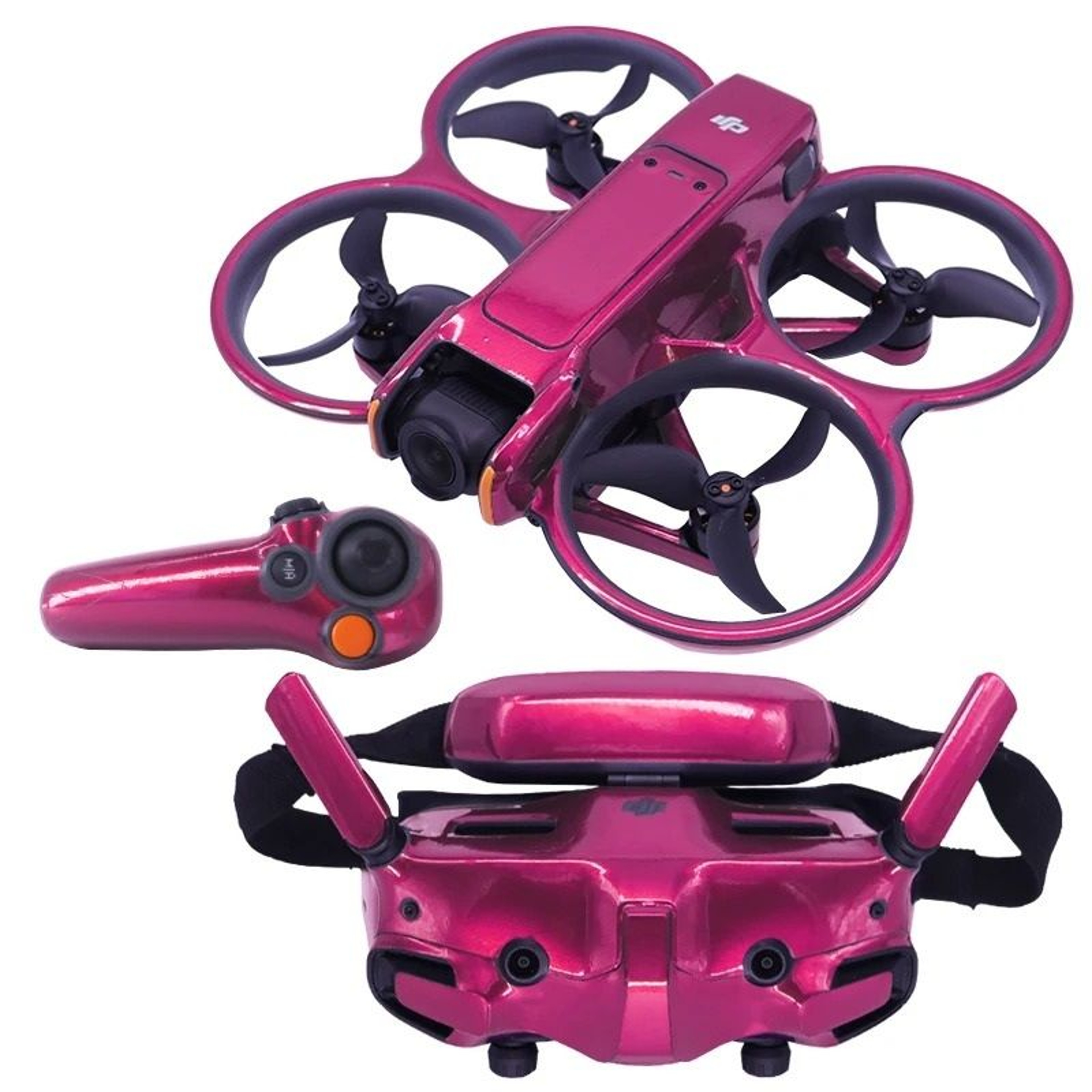 Fluorescent Waterproof PVC Protective Skin Decal Kit For DJI Avata 2  DJI Goggles 3 7