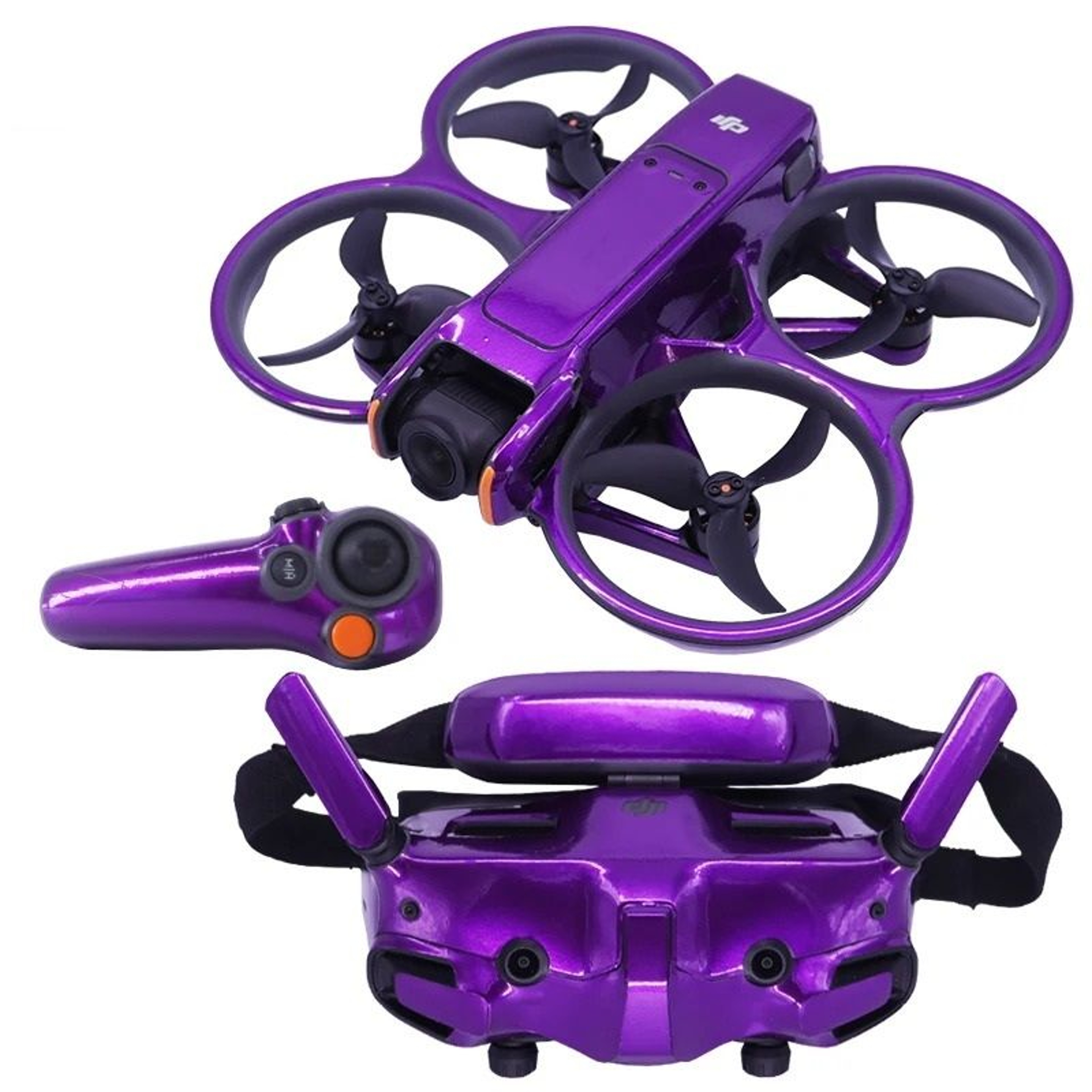 Fluorescent Waterproof PVC Protective Skin Decal Kit For DJI Avata 2  DJI Goggles 3 14